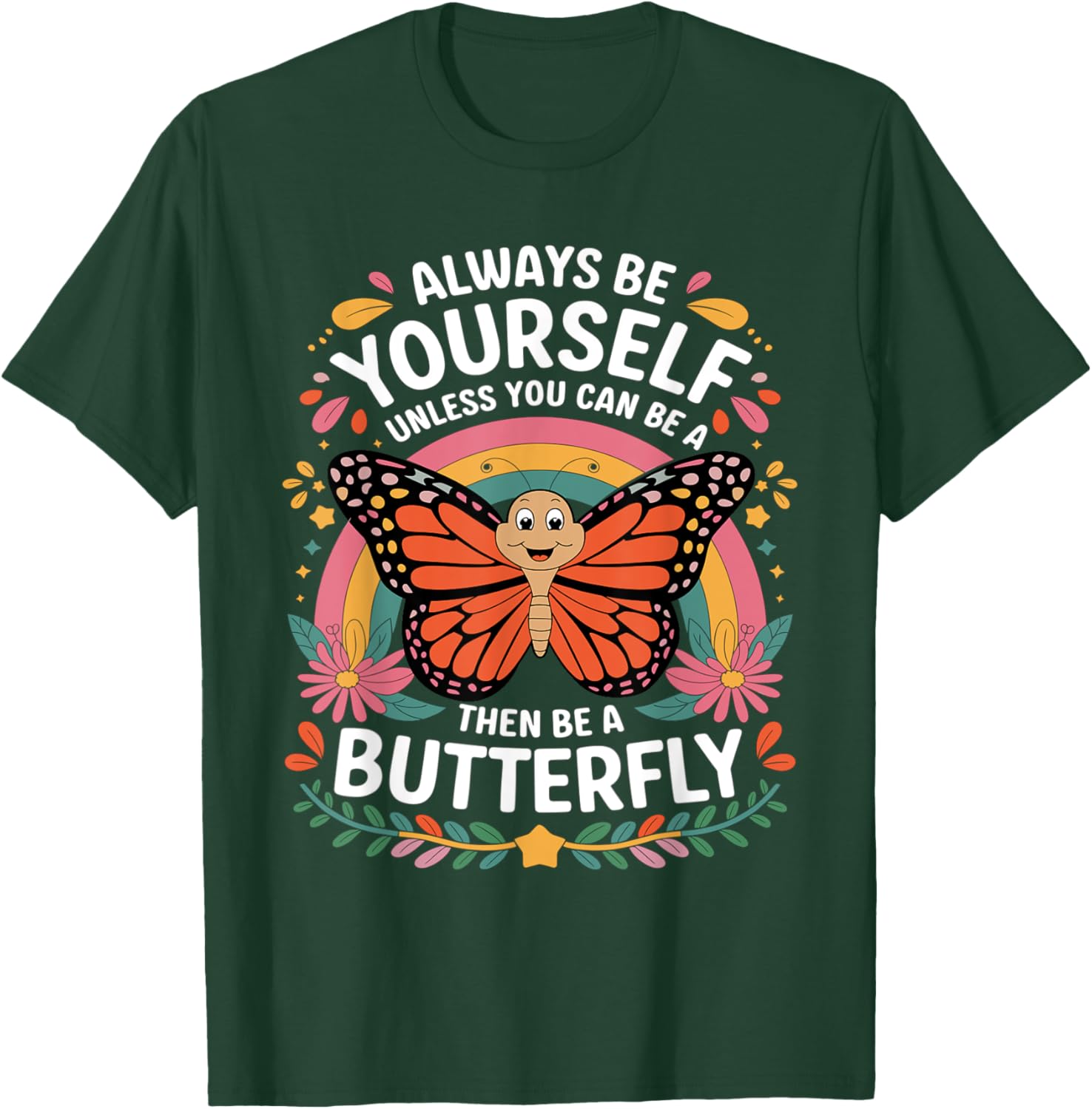 Cute Butterfly T-Shirt with Funny Sarcastic Jokes for Butterfly Lovers - 1