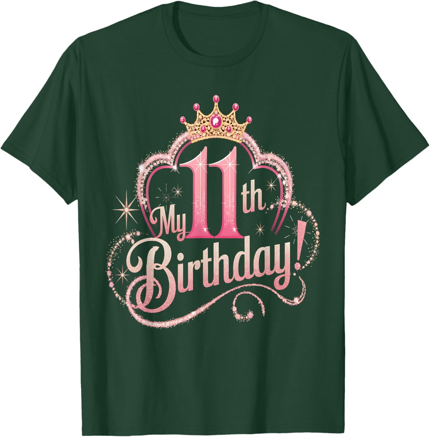Cute 11th Birthday Shirt for Girls - Fun T-Shirt for Turning 11 - 1