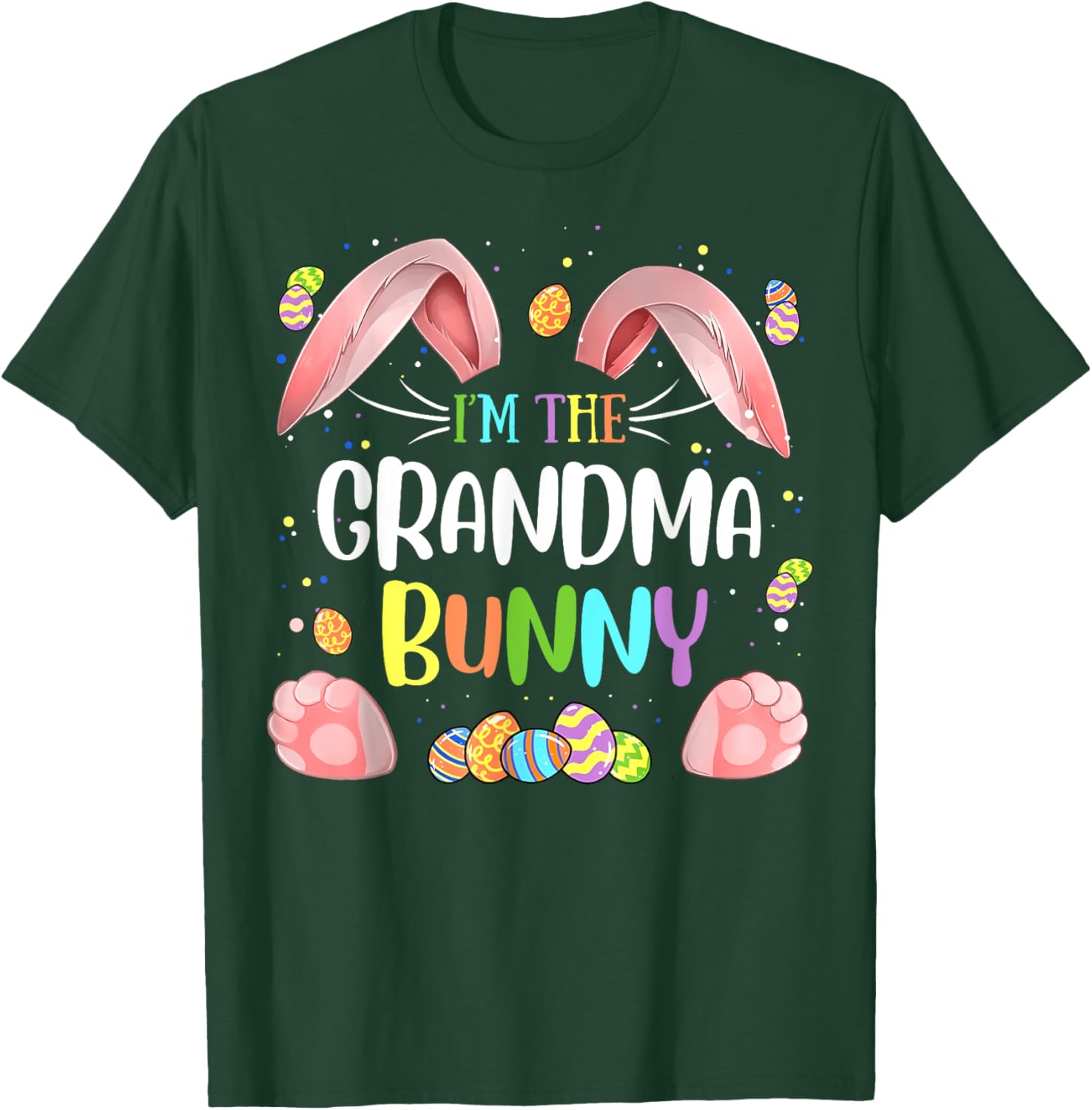 Cute Grandma Bunny Matching Family Easter T-Shirt for Holiday Fun - 6