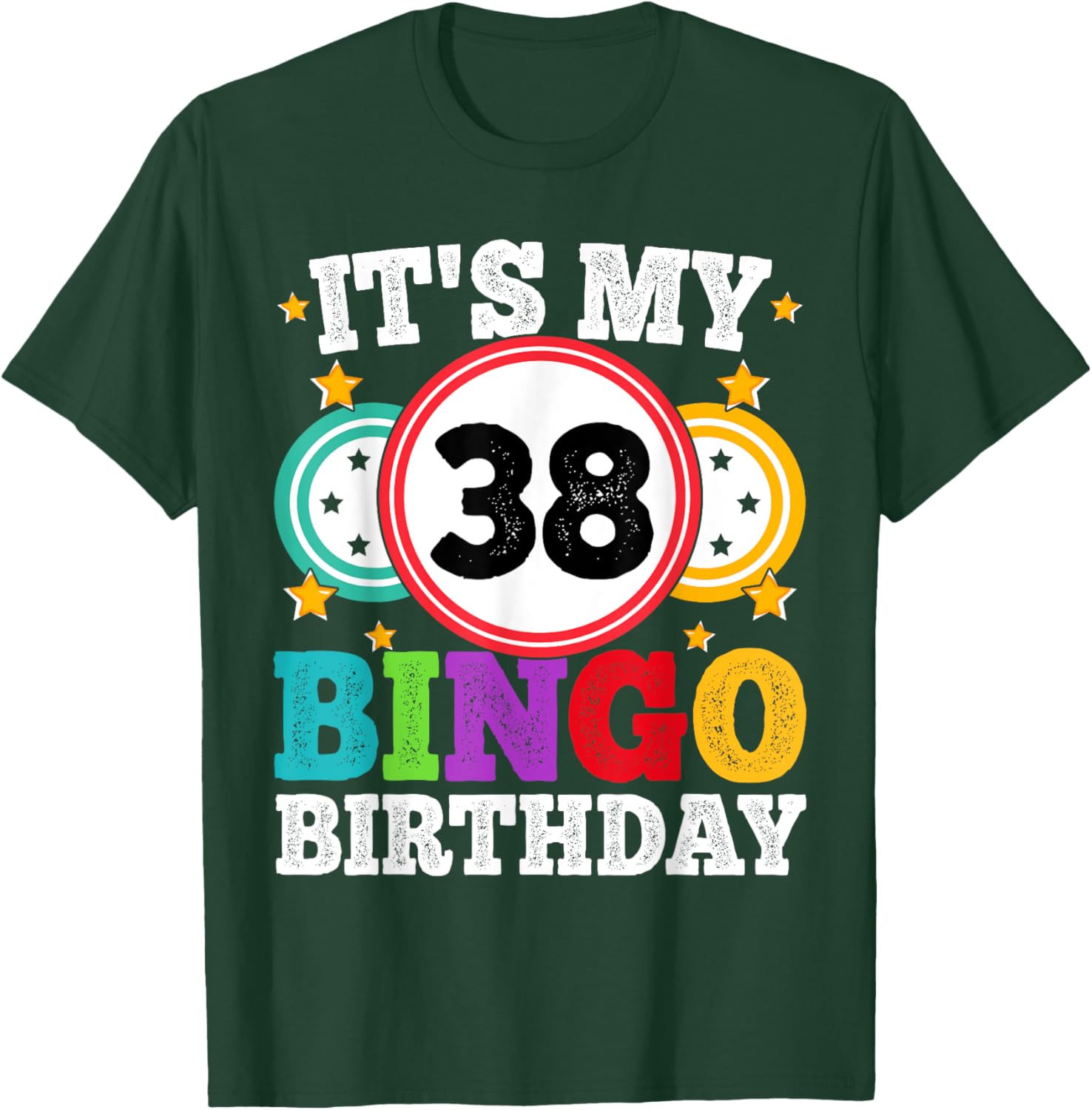 Funny Bingo 38th Birthday T-Shirt for Men and Women - Celebrate in Style - 6