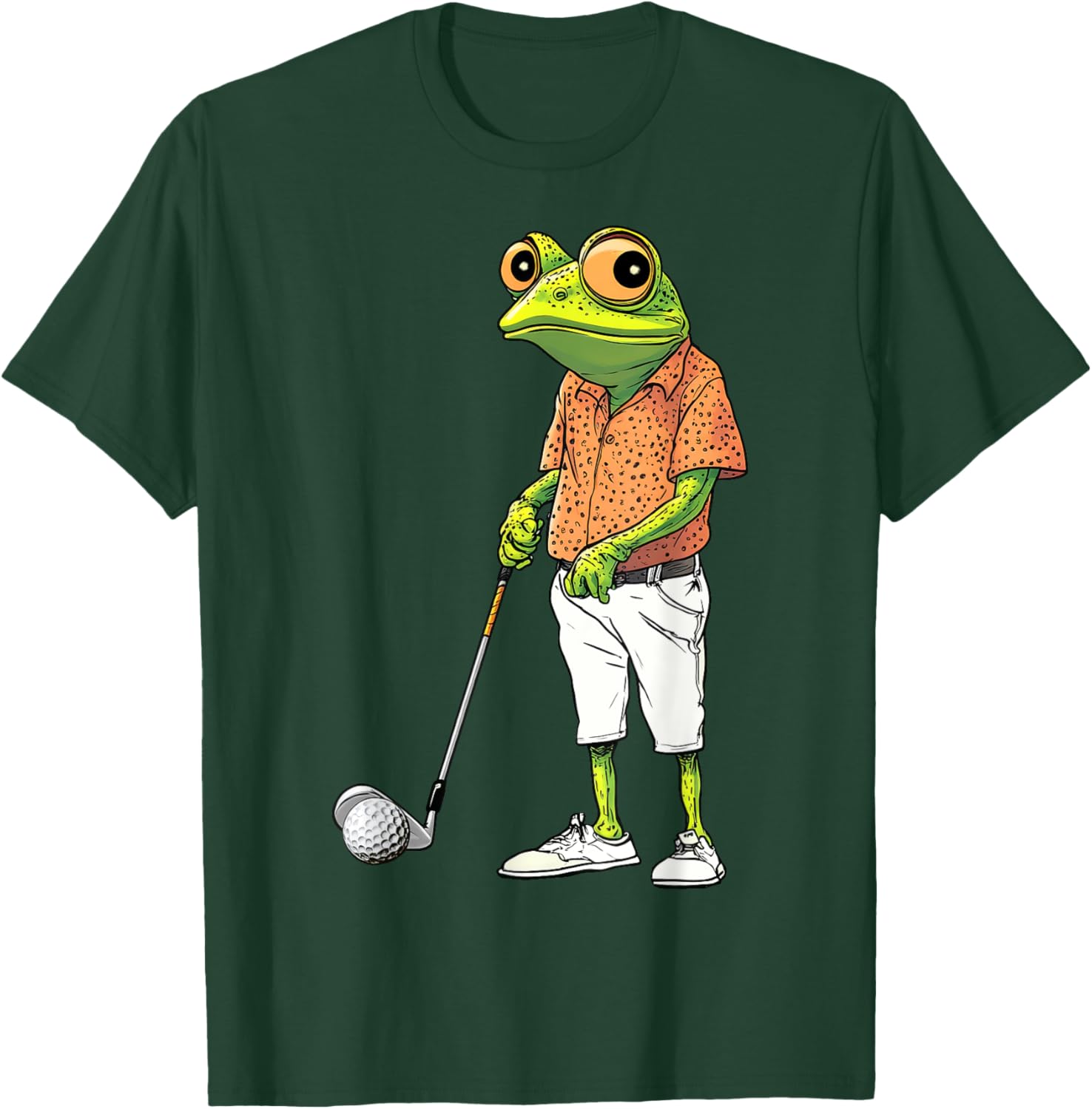 Cute Frog Golf Player T-Shirt for Golf Lovers and Animal Fans - 13