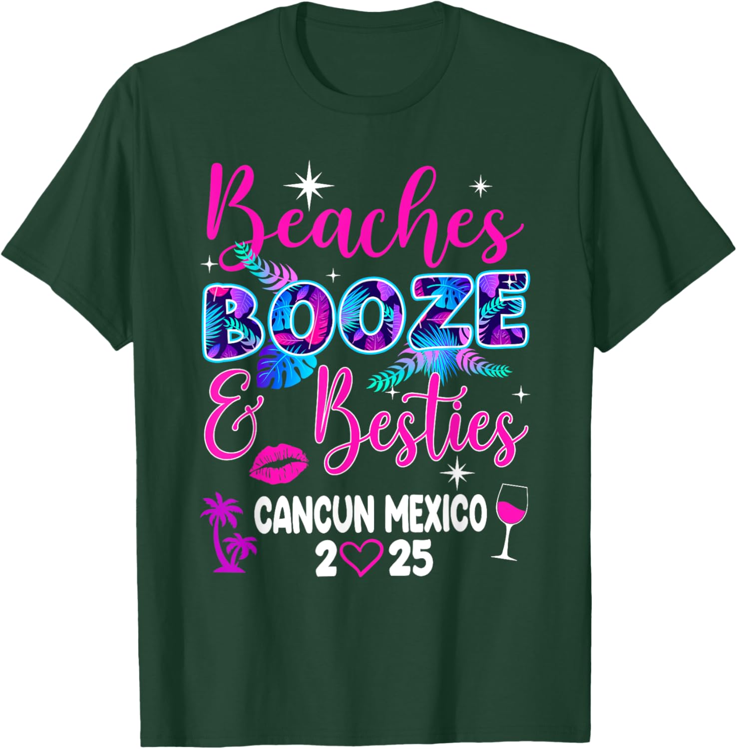 Girls Trip Weekend Cancun T-Shirt for Beaches, Booze, and Besties 2025 - 2