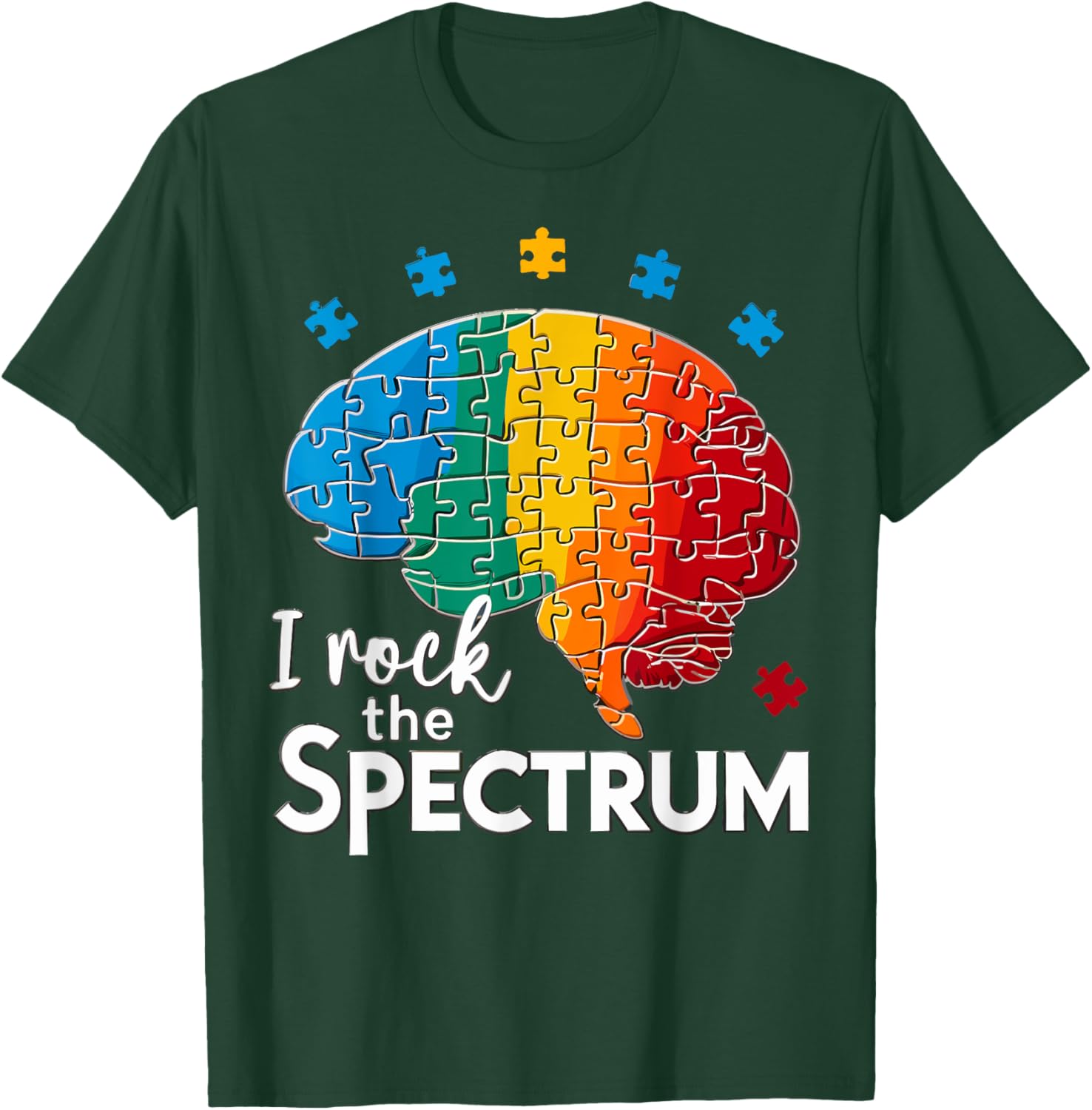 Cute Autism Awareness T-Shirt for Toddlers I Rock The Spectrum Design - 7