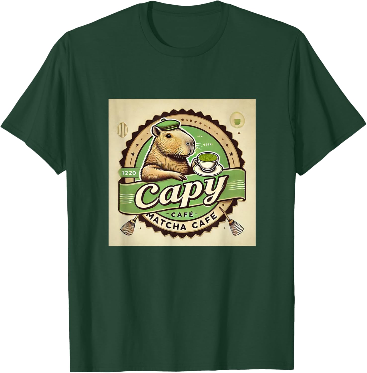 Capybara Cafe Coffee and Tea Lover T-Shirt for Animal Enthusiasts - 9
