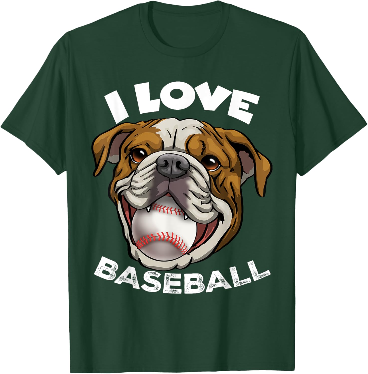 Funny English Bulldog Baseball T-Shirt for Men, Women, and Kids - 5