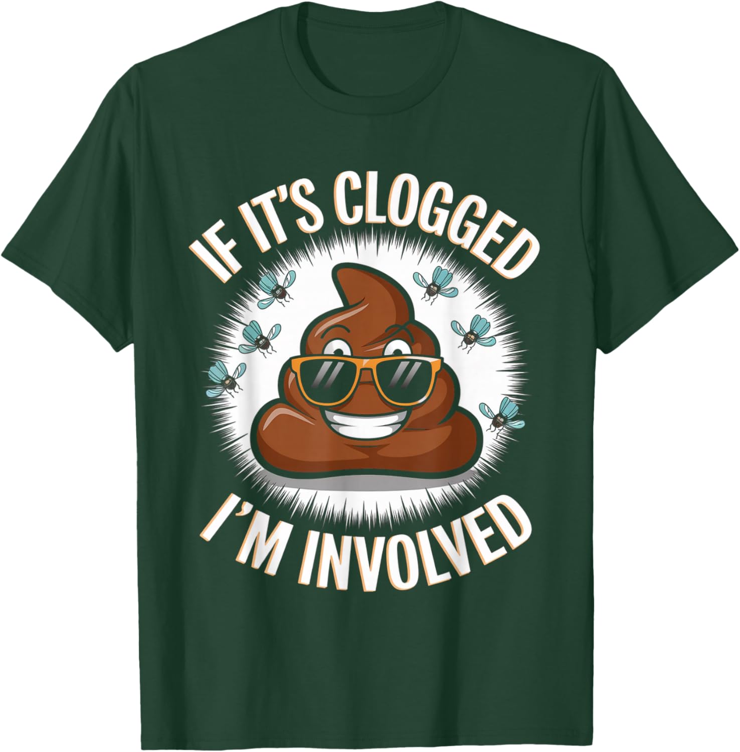 Funny Toilet Joke Dad T-Shirt for Unclogging Clogs in Style - 9