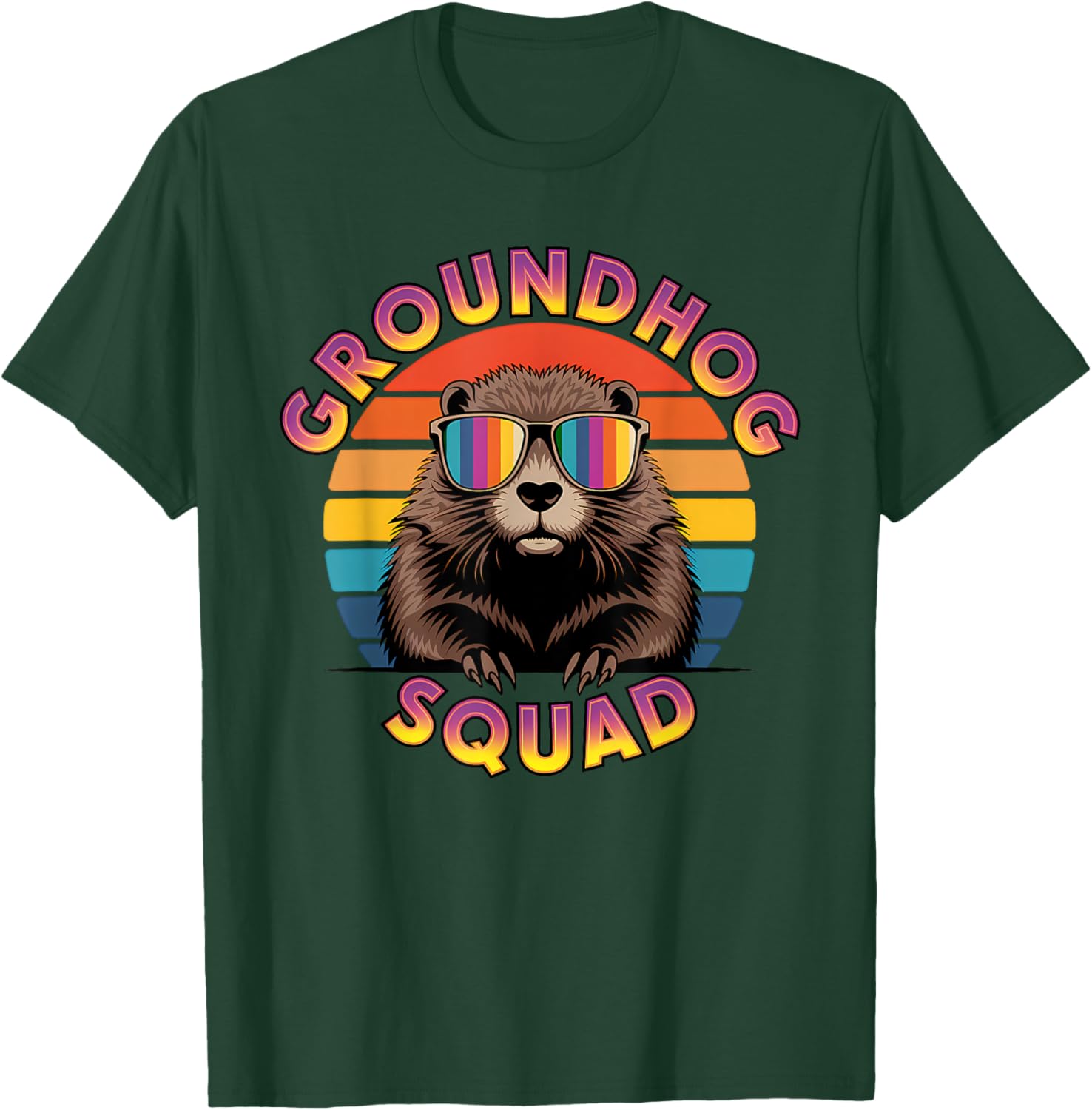Funny Groundhog Squad Happy Groundhog Day 2025 T-Shirt for All Ages - 20