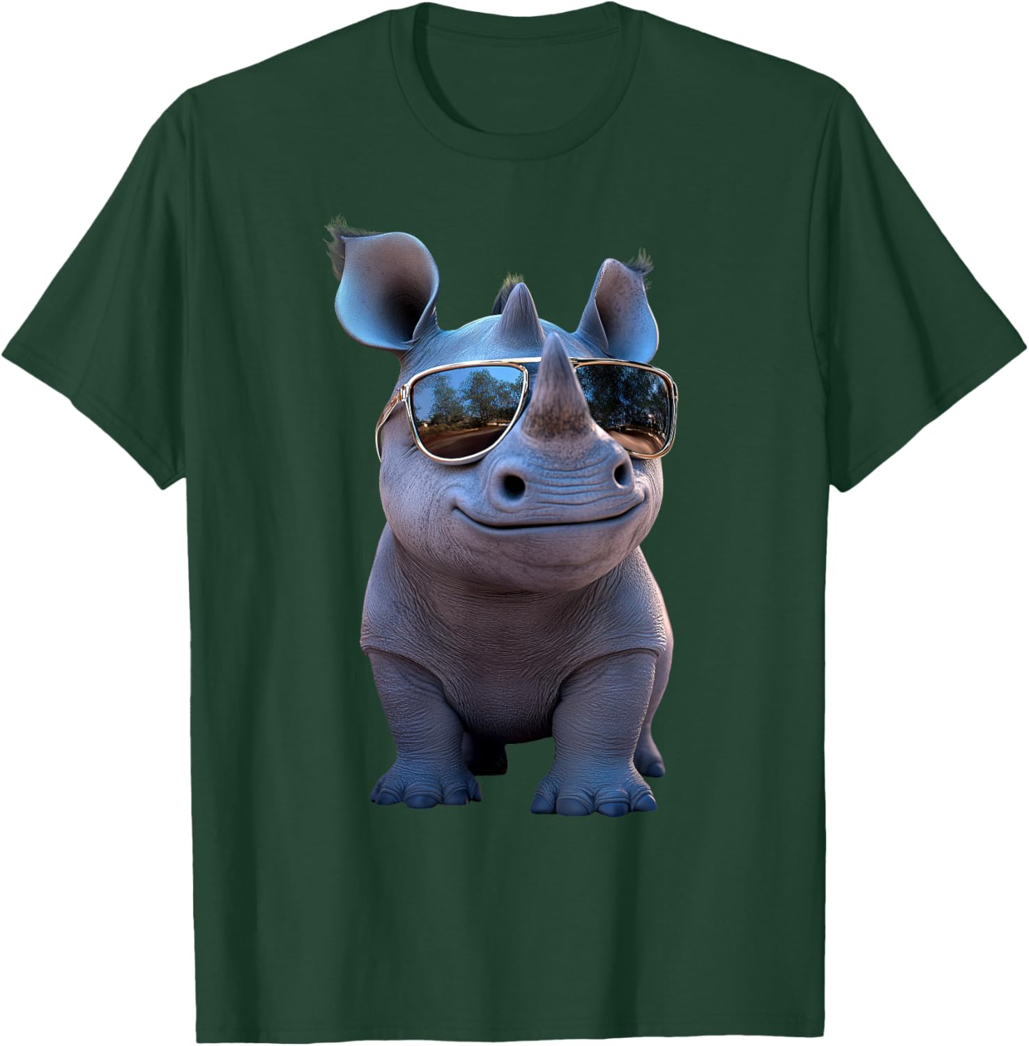 Cute Rhino Safari T-Shirt for Animal Lovers | White Rhinoceros Apparel - 19