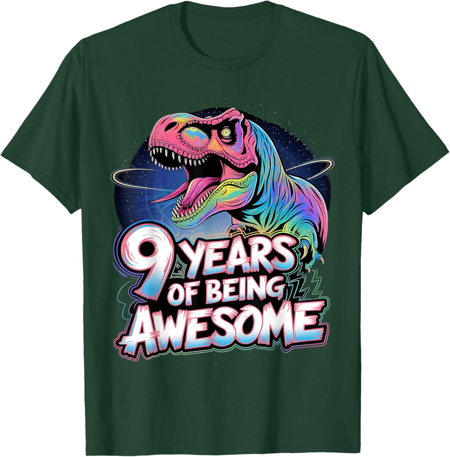 Cute Dinosaur 9th Birthday Shirt for Boys - Perfect Gift for 9 Year Olds - 13