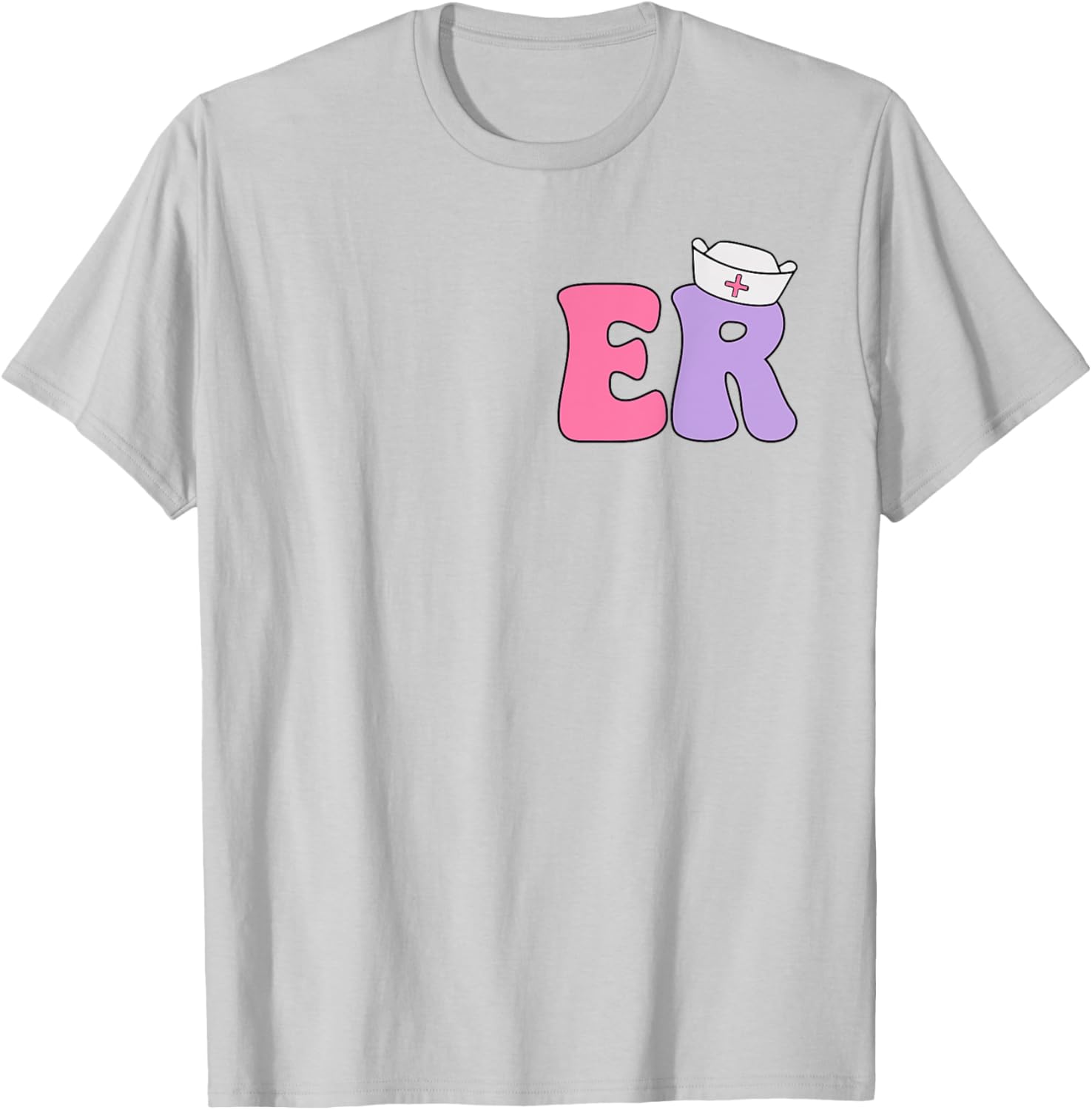 Emergency Nurse T-Shirt for ER Professionals Dual-Sided Design Apparel - 17