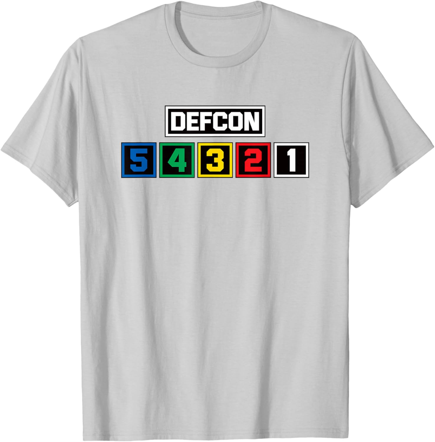 Defcon Alert T-Shirt US Defense Readiness Condition Light Meter Design - 27