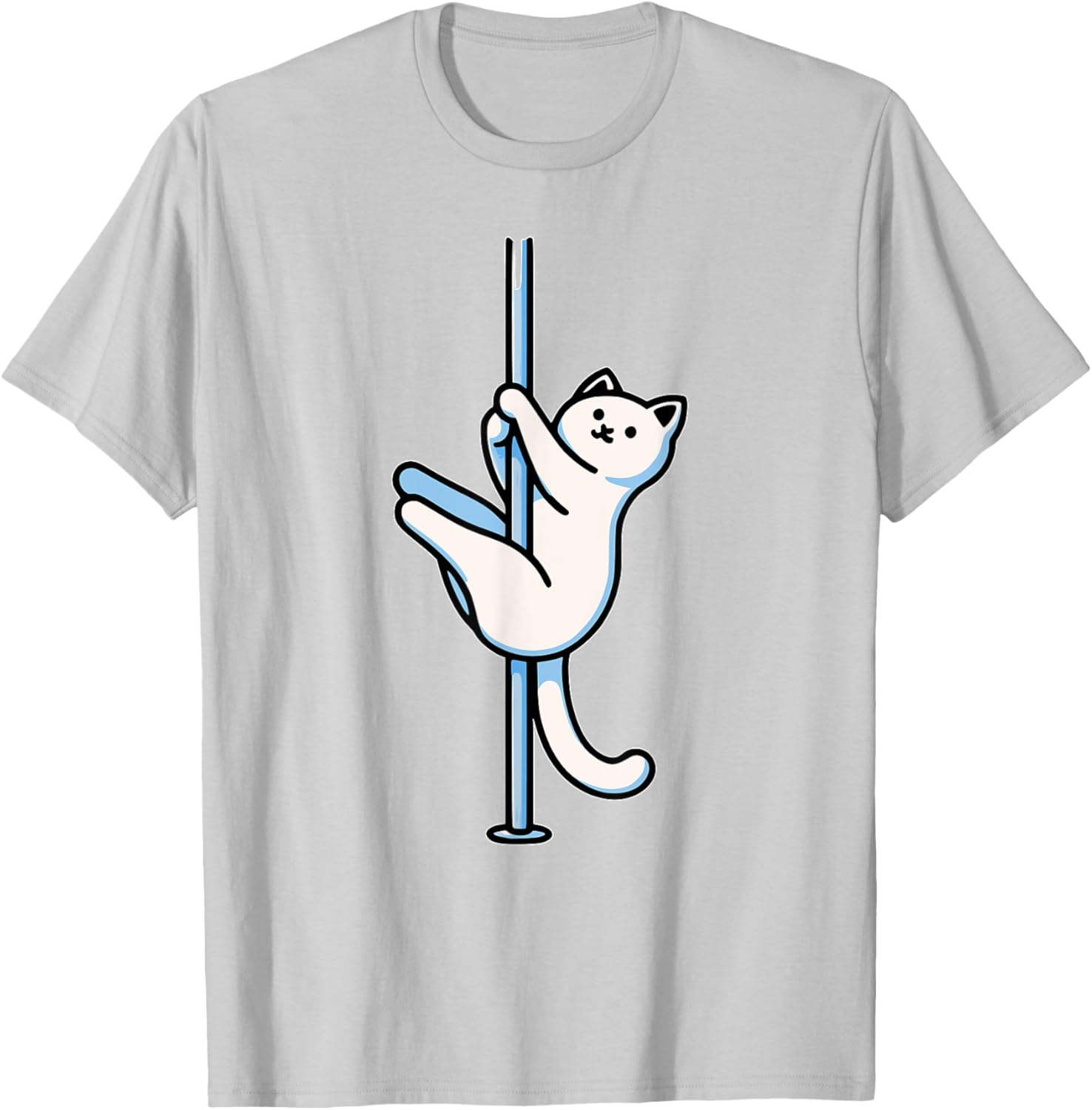 Funny Cat Pole Dancer T-Shirt Adorable Gift for Cat Lovers-Unisex Design - 22