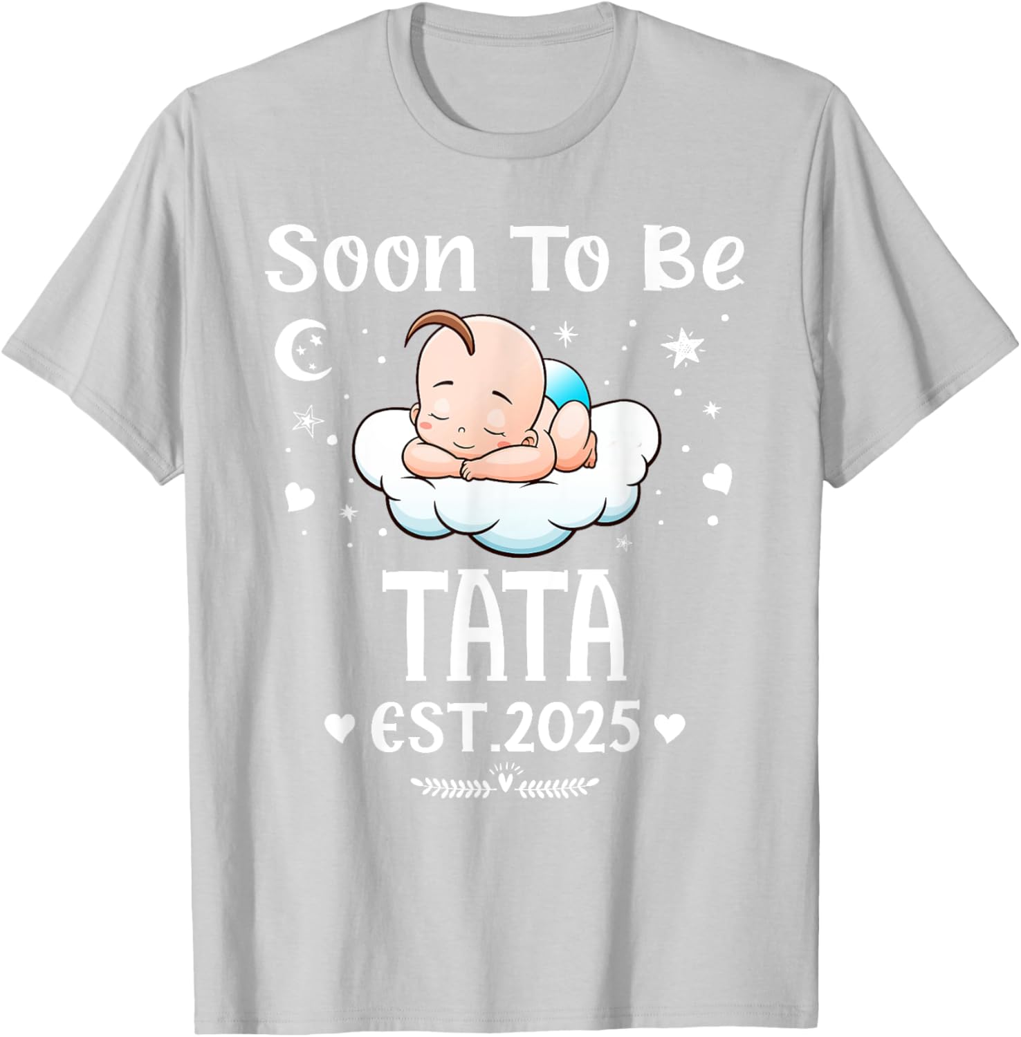 Cute Hearts Father's Day T-Shirt for 2025 by Soon To Be Tata - 12