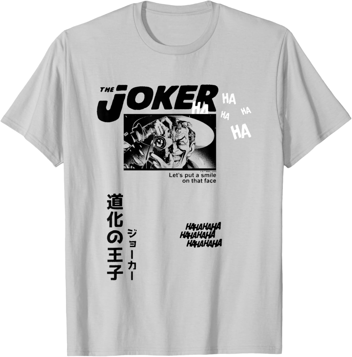 DC Comics Batman The Joker T-Shirt Let's Put A Smile On That Face - 3