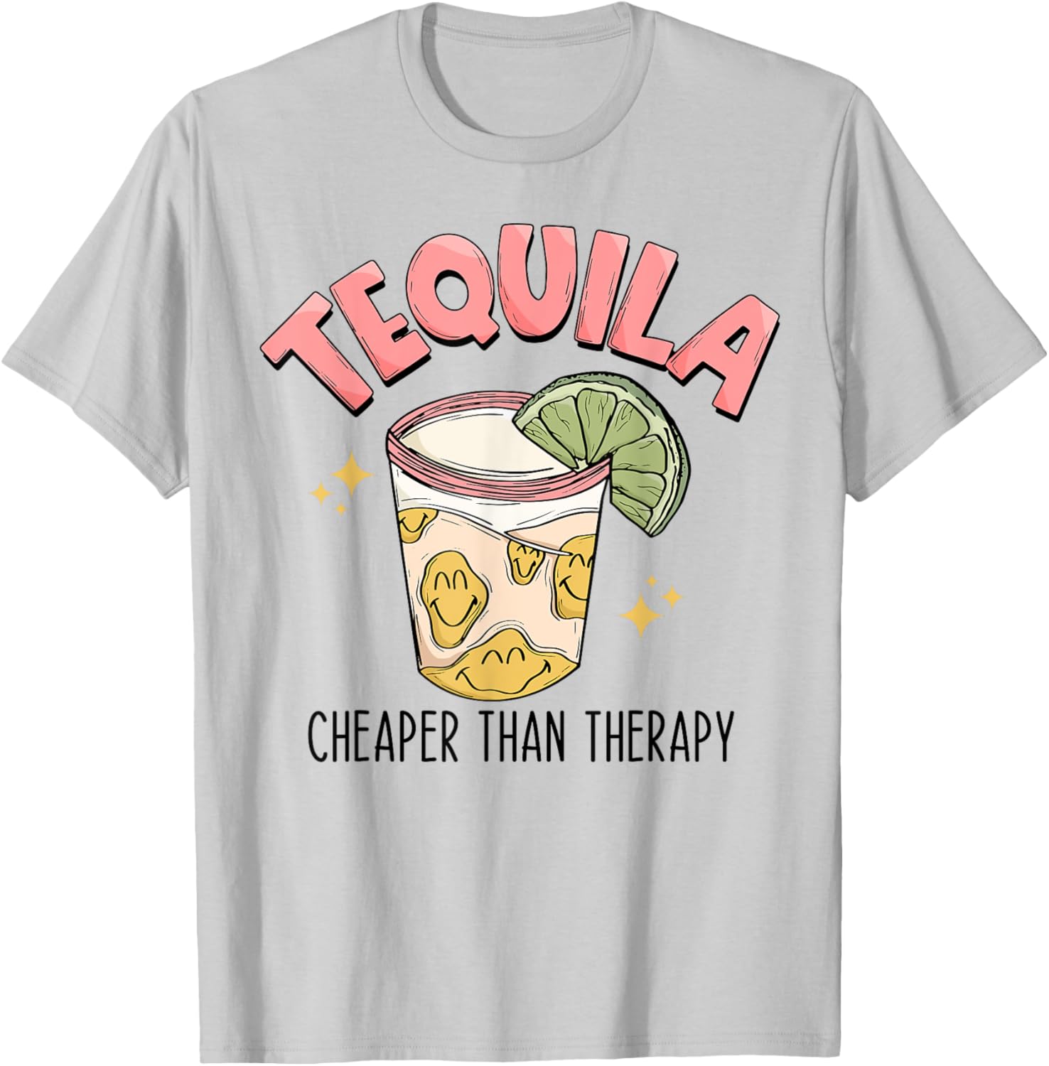 Funny Tequila Therapy T-Shirt for Fun Mexican Style Drinking Lovers - 5