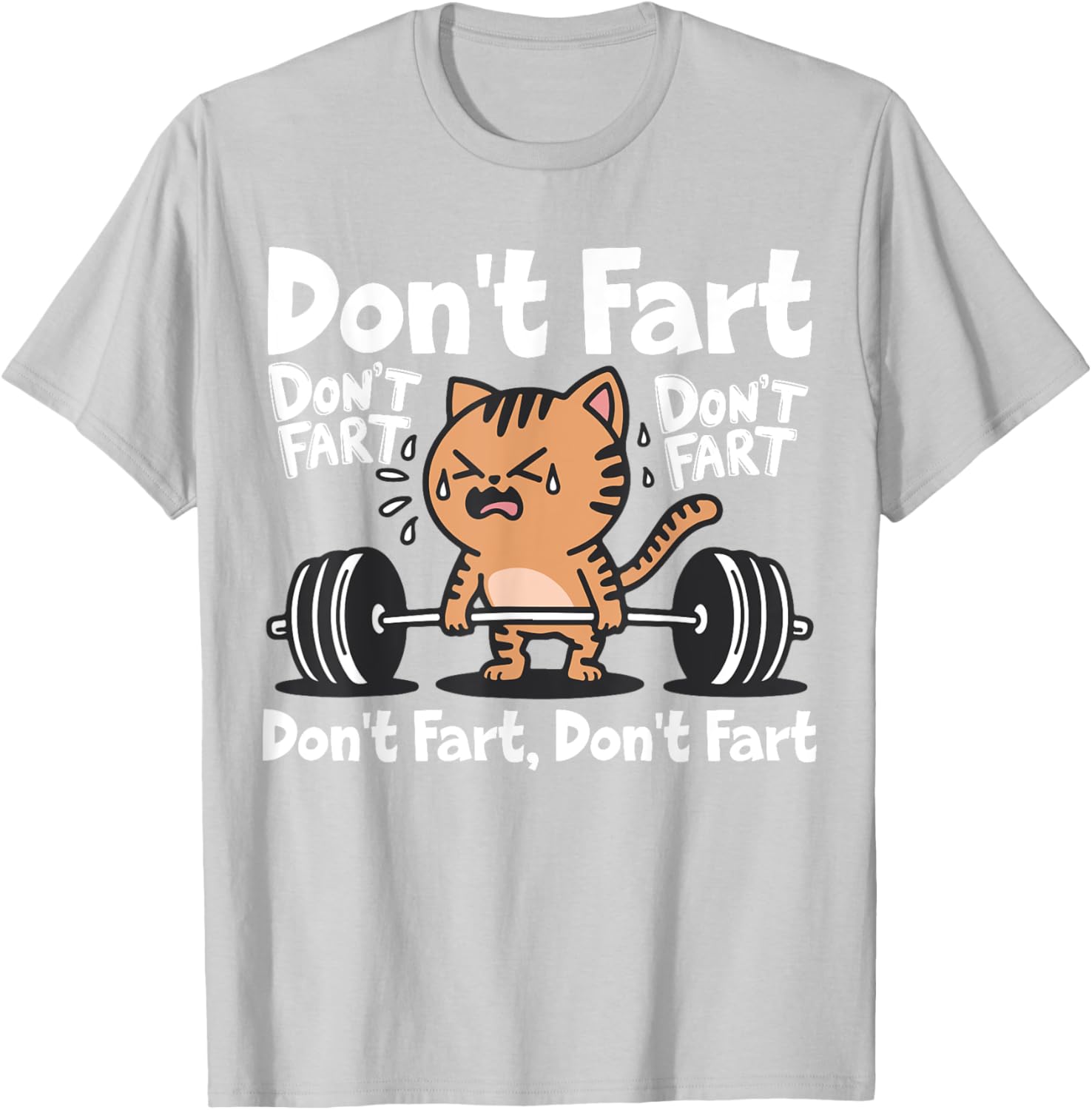 Funny Cat Workout T-Shirt for Weightlifting Fitness Lovers - 20