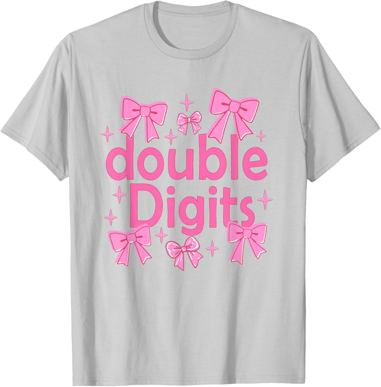 Cute Coquette Bow 10th Birthday T-Shirt for Girls - Perfect Gift for Kids - 4
