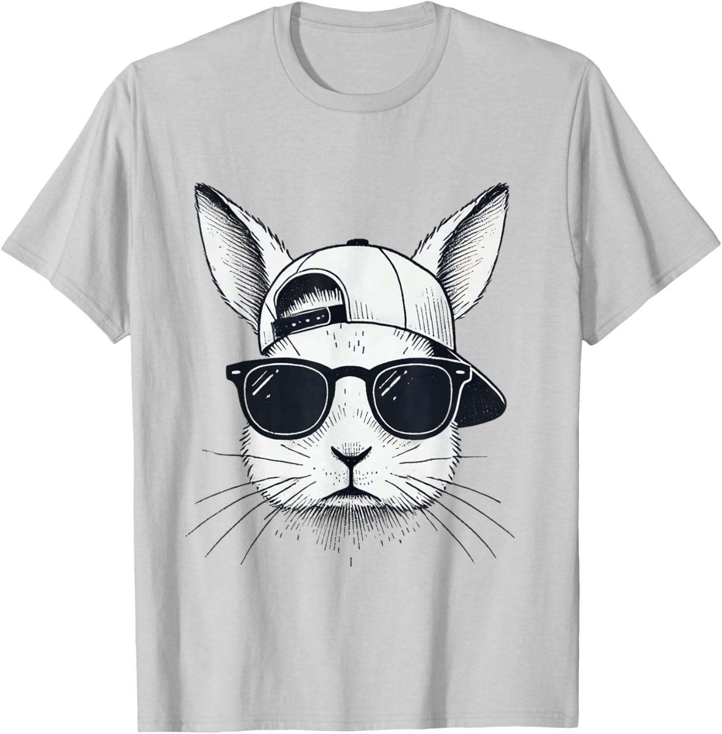 Cool Bunny Face Sunglasses T-Shirt for Easter Fun β Boys, Men, Kids - 15