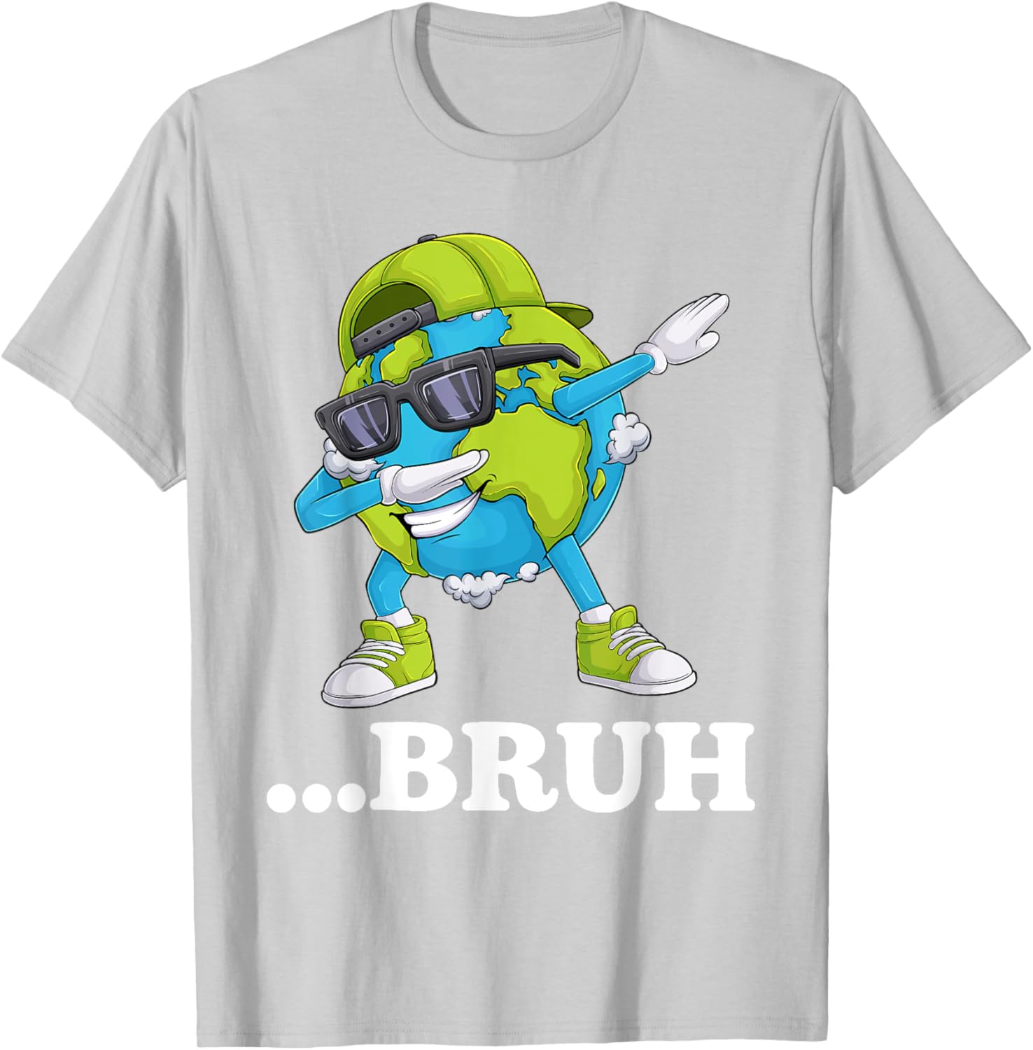 Funny Bruh Dabbing Earth Day T-Shirt for Kids and Men - Cool Gift Idea - 18