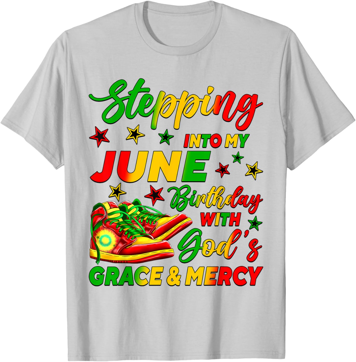 Celebrate My June Birthday with Stylish African American Shoes T-Shirt - 10