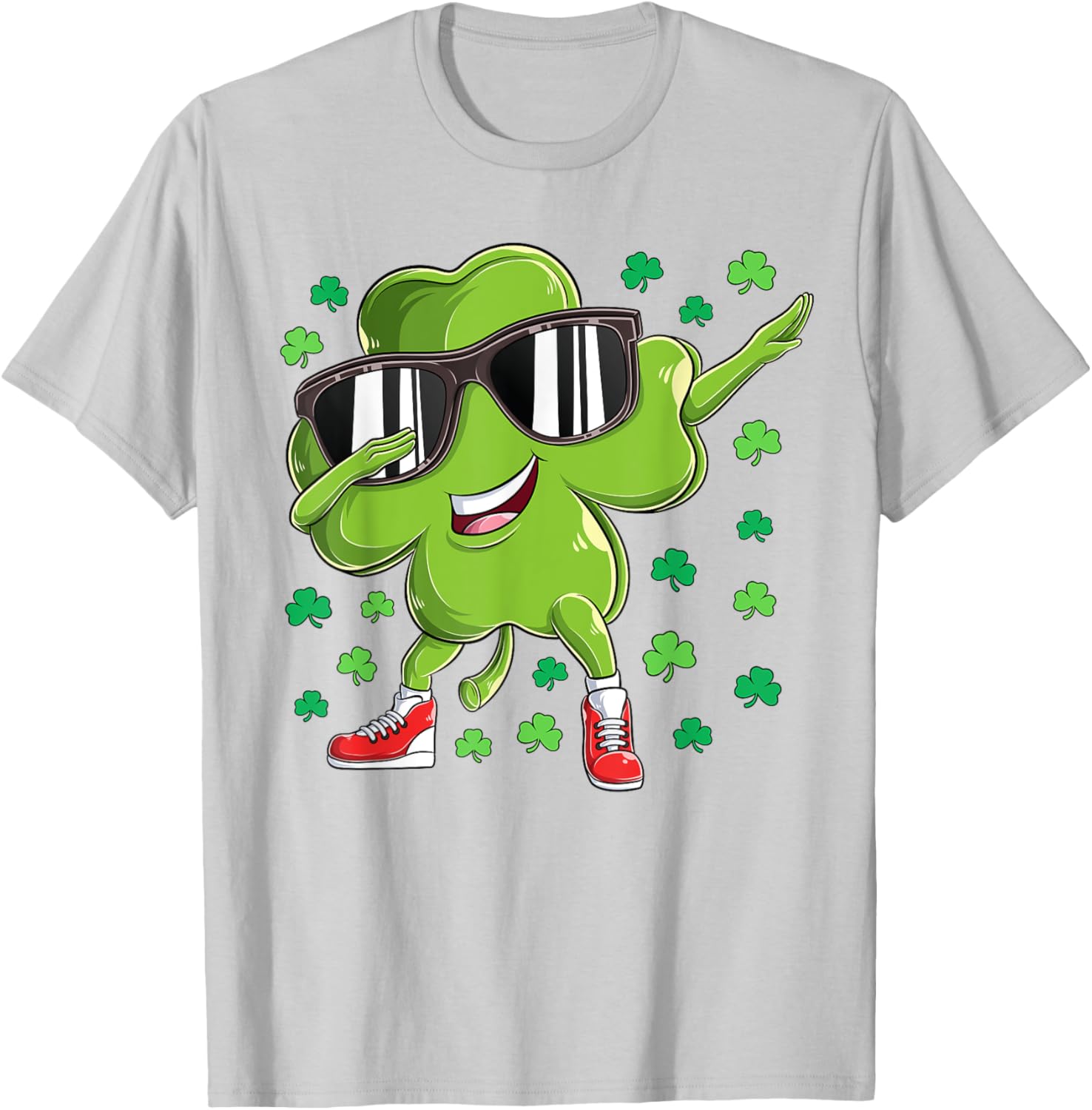 Funny Dabbing Clover T-Shirt for Kids - Perfect for St Patrick's Day - 4