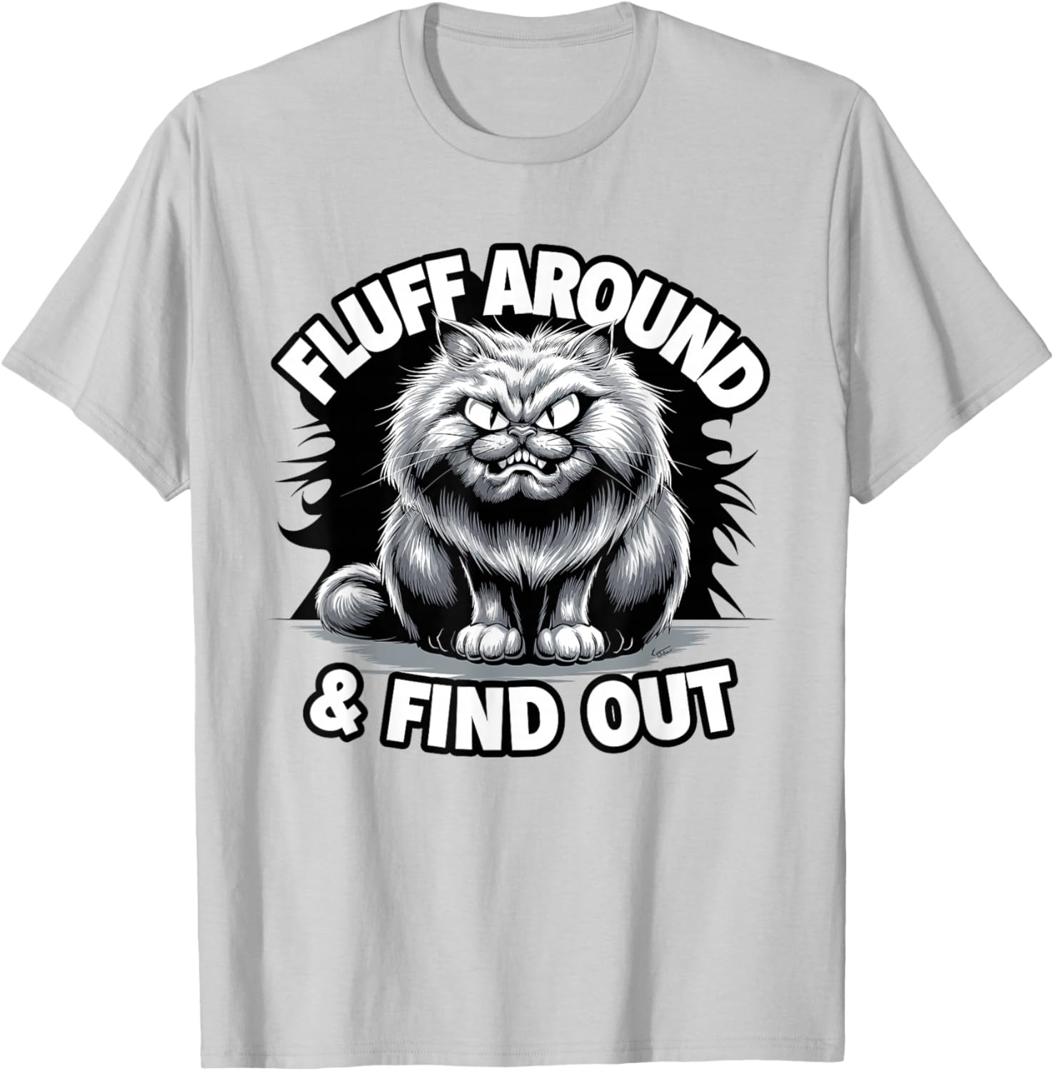 Funny Sarcastic Cat Lady Quote T-Shirt for Pet Lovers and Cat Moms - 12