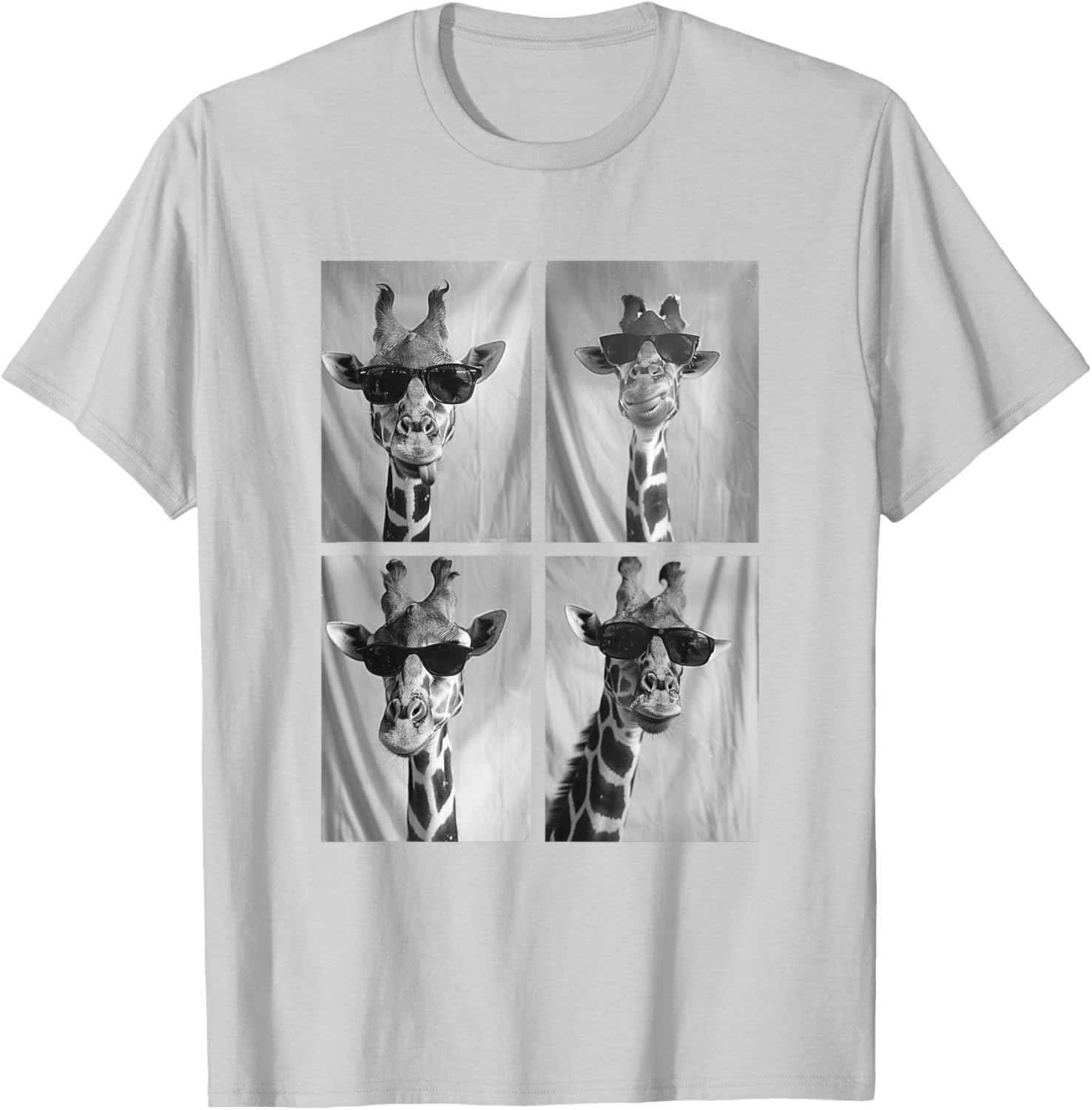Cute Giraffe in Sunglasses Cool African Hipster T-Shirt for Animal Lovers - 21