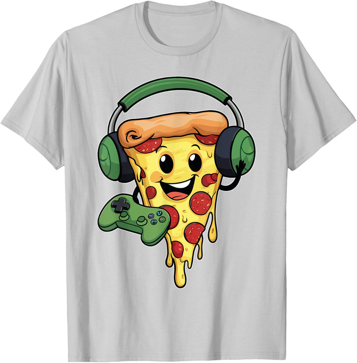 Funny Gamer Pizza Lovers T-Shirt for Video Game Enthusiasts - 18