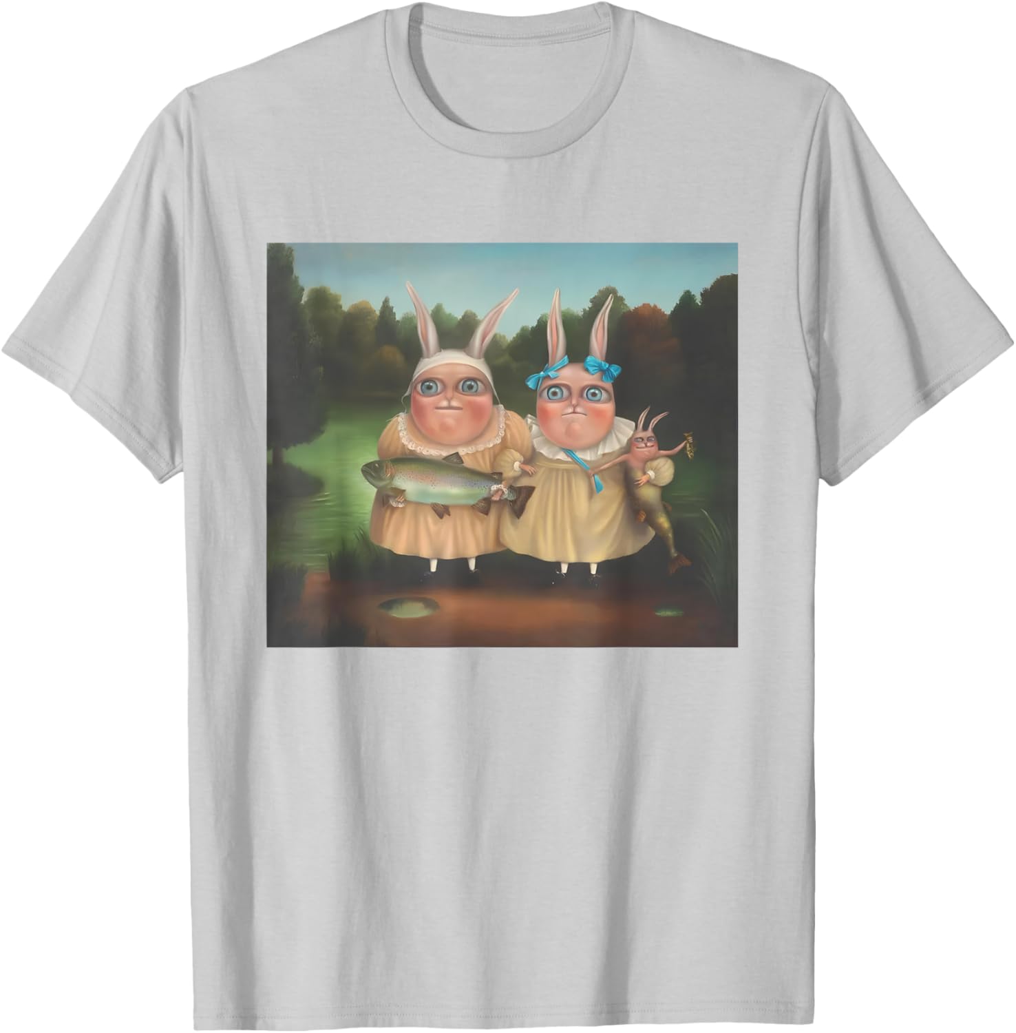 Cute Easter Bunny T-Shirt for Rabbit Lovers by Irena Aizen - 4