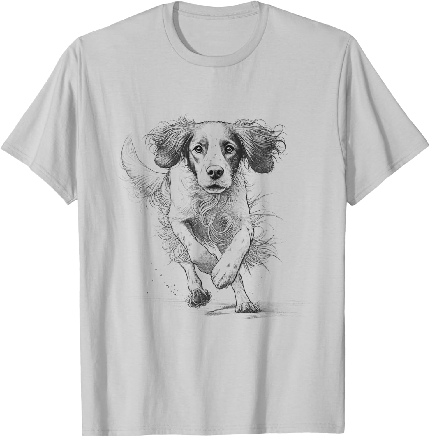 Brittany Spaniel Running T-Shirt for Dog Lovers - Unisex Design - 5