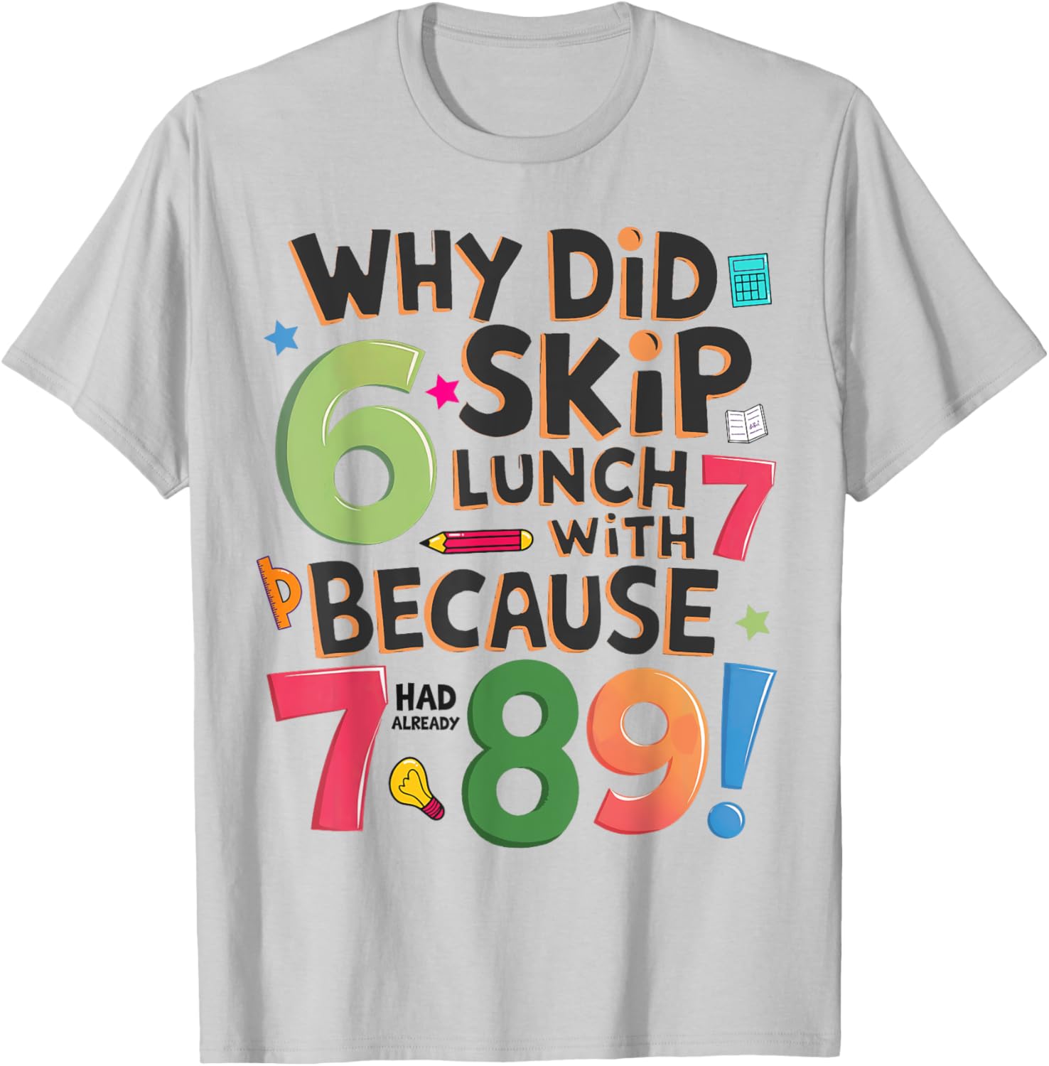 Fun Kids Maths T-Shirt for Number Maths Day with Colorful Numbers - 2