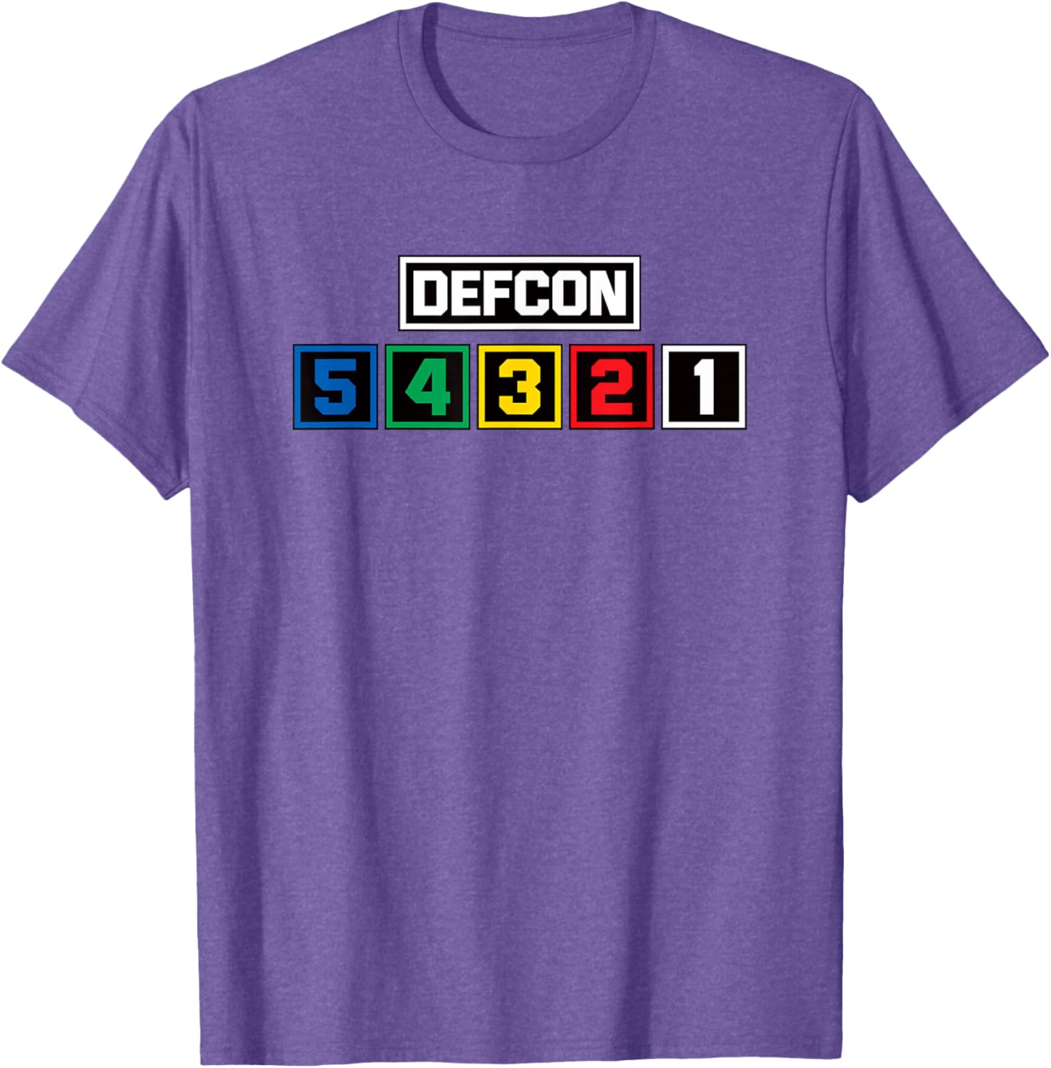 Defcon Alert T-Shirt US Defense Readiness Condition Light Meter Design - 8