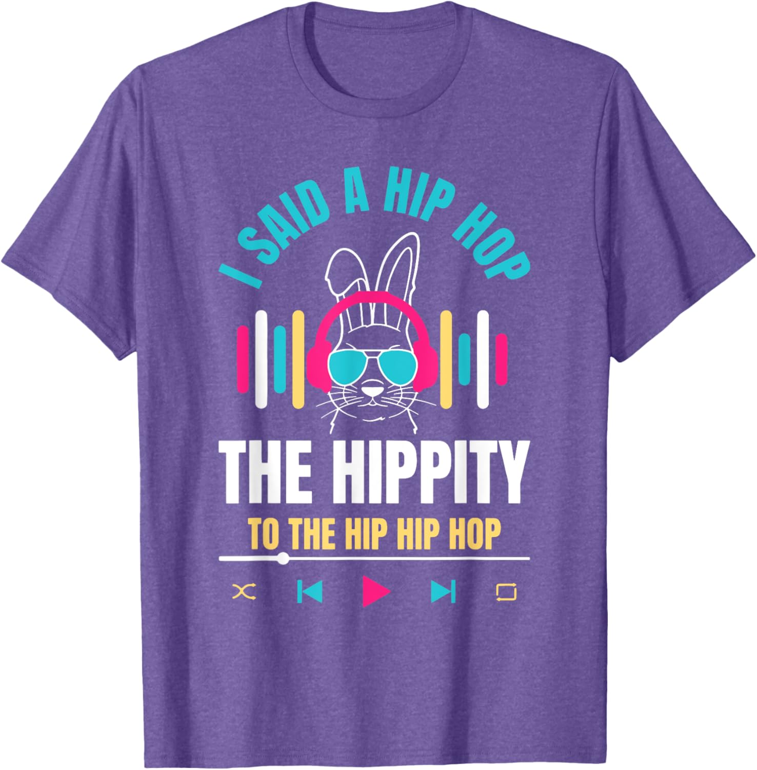 Funny Hip Hop Bunny Easter T-Shirt for Kids and Adults β Cute Spring Tee - 8