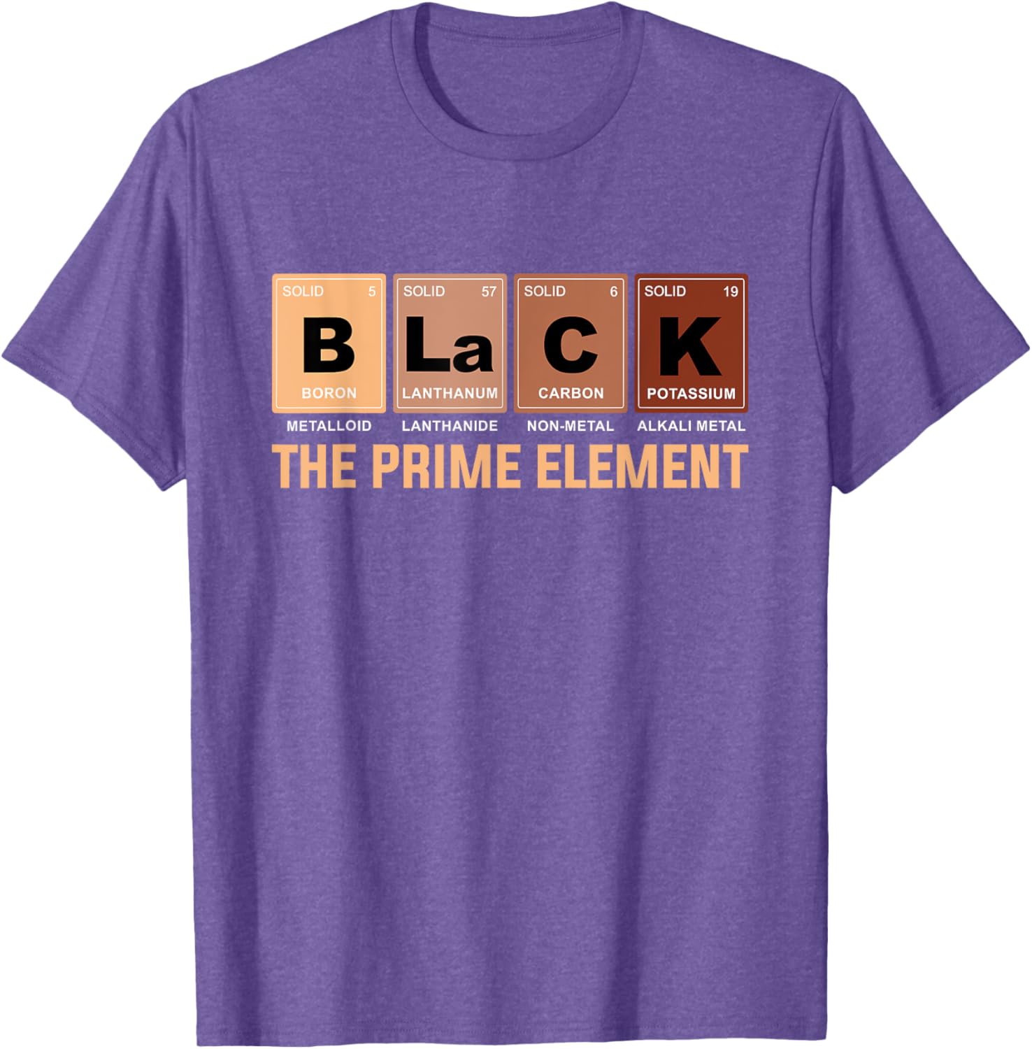 Celebrate Black History Month with the Prime Element Periodic Table T-Shirt - 13
