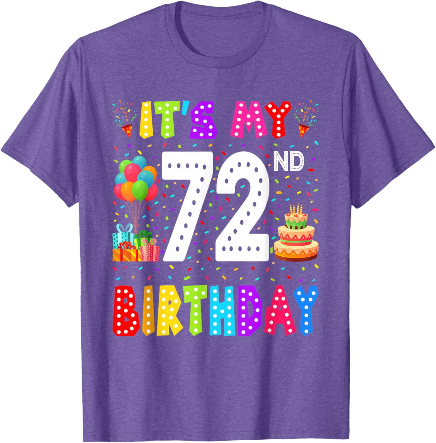 Funny 72nd Birthday T-Shirt for Men and Women - Perfect Gift Idea - 15