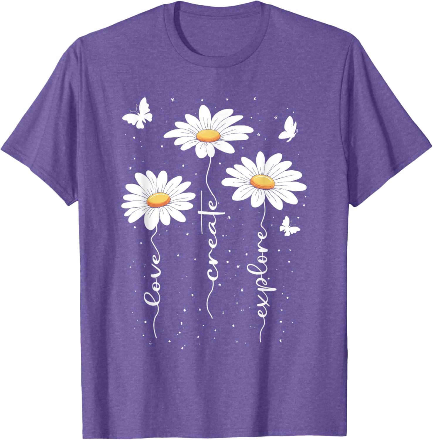 Cute Daisy Floral T-Shirt for Nature Lovers - Inspirational Flower Design - 12