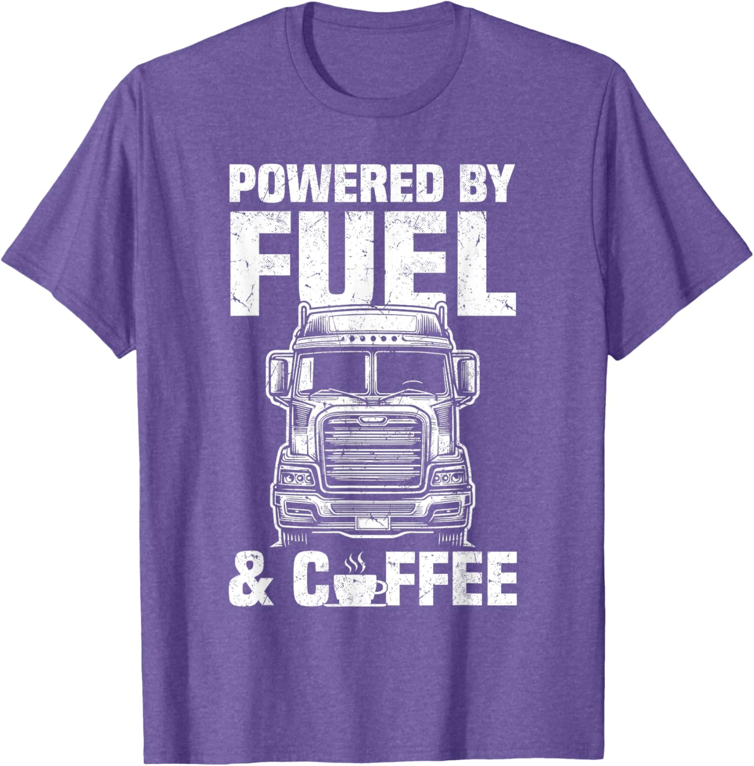 Fuel and Coffee Truck Driver T-Shirt for Men Perfect Gift for Trucker - 4