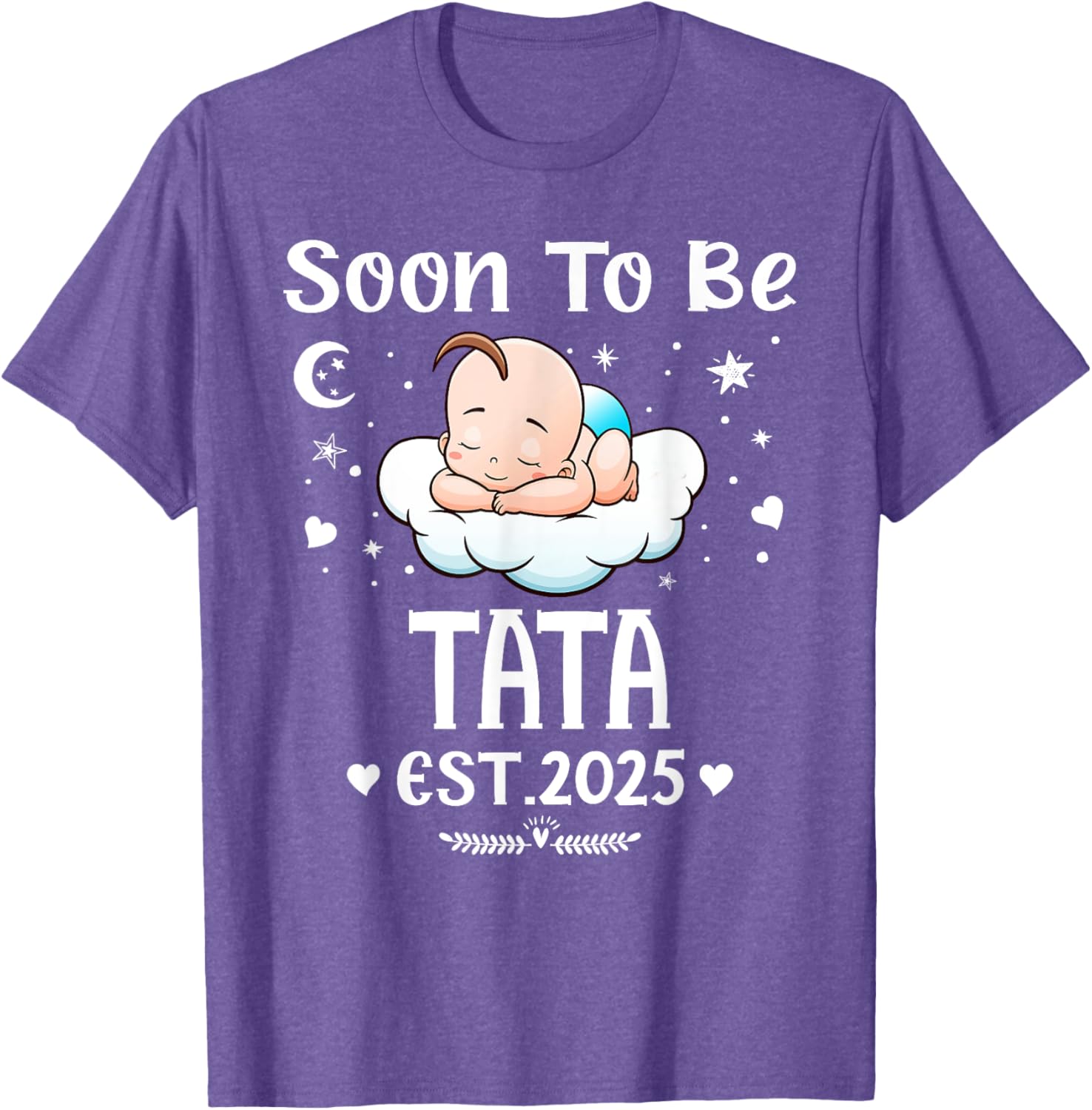 Cute Hearts Father's Day T-Shirt for 2025 by Soon To Be Tata - 22