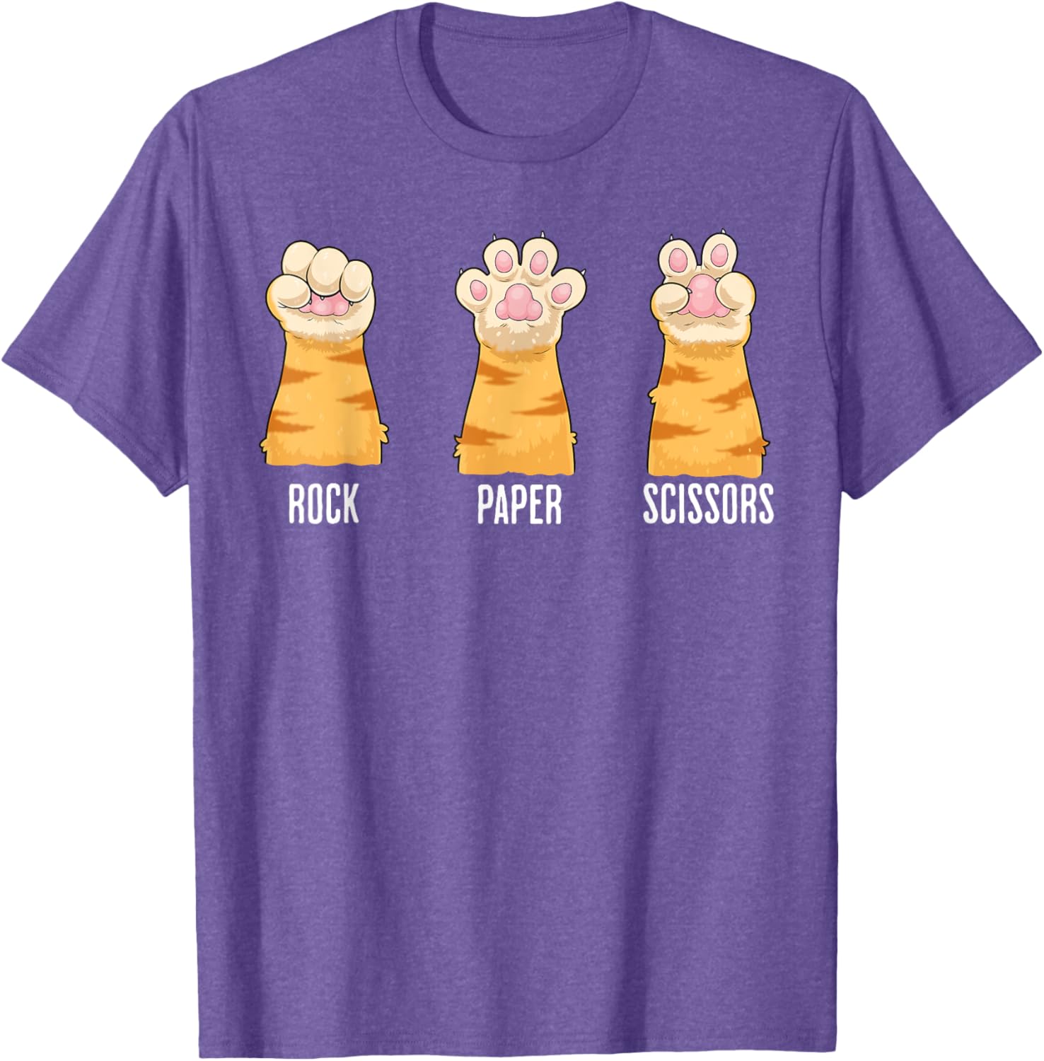Funny Cat Paws Rock Paper Scissors T-Shirt for Kids and Adults - 23