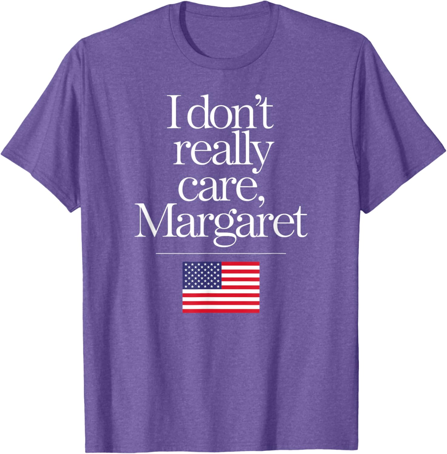 Funny Minimalist JD Vance T-Shirt I Don't Really Care Margaret Design - 12