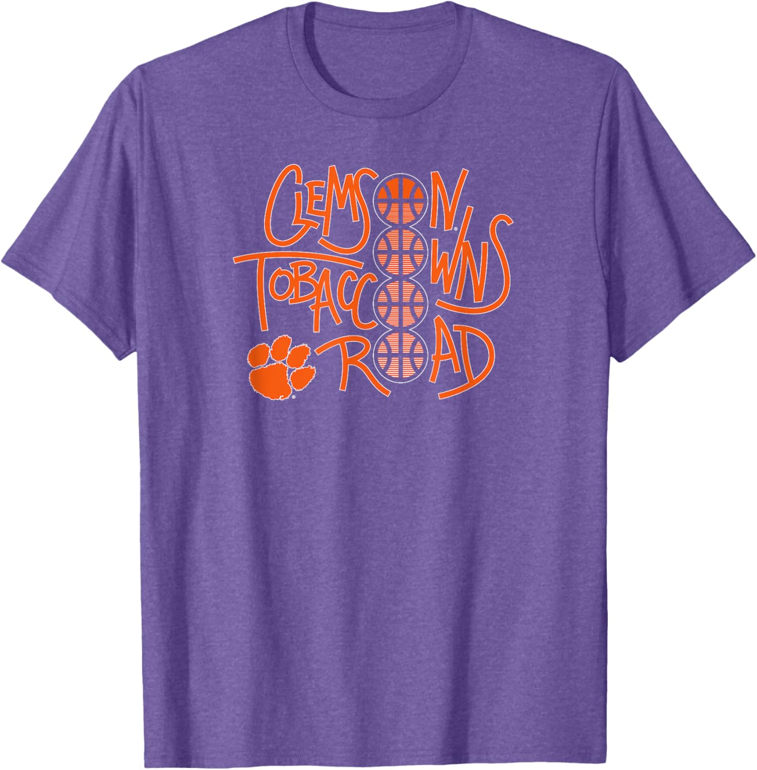 Clemson Tigers Basketball T-Shirt Own Tobacco Road in Style - 2