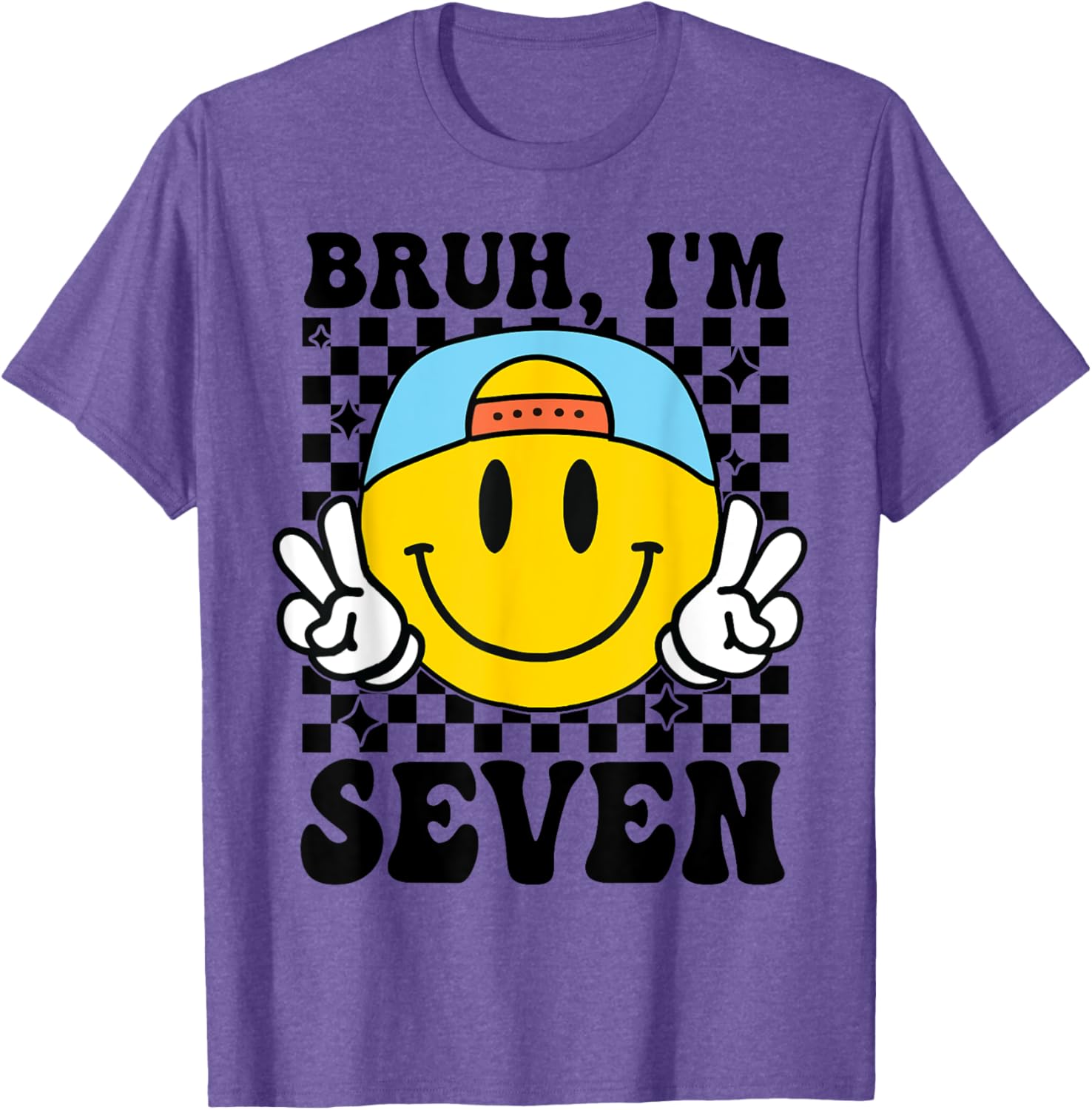 Groovy 7th Birthday T-Shirt for Boys and Girls - Fun Party Gift - 6