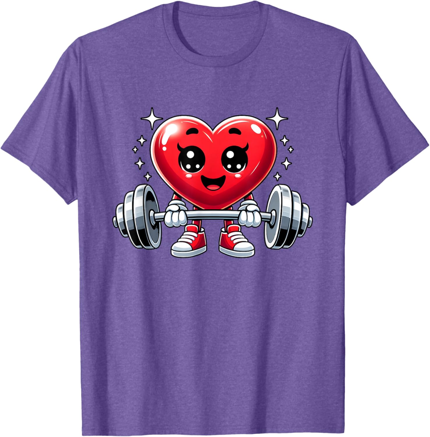 Funny Valentine's Day Heart Workout Fitness T-Shirt for Gym Lovers - 4