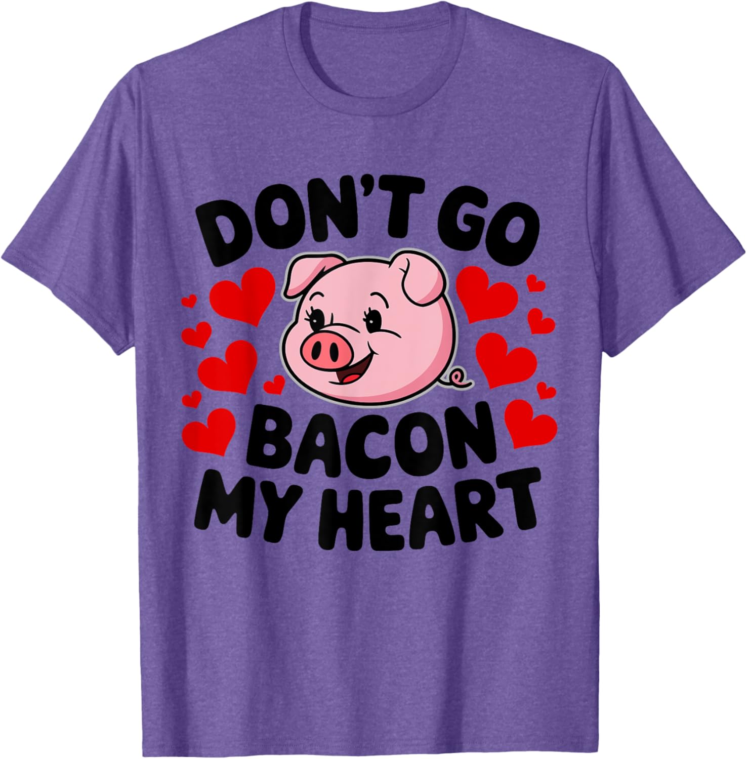 Cute Couples Valentine's T-Shirt Don't Go Bacon My Heart Edition - 8