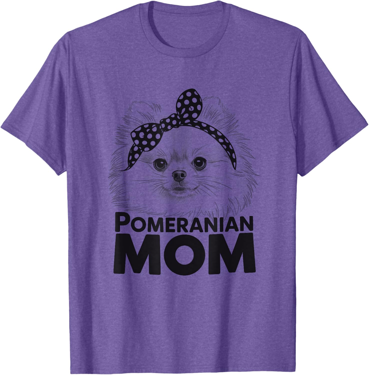 Cute Pomeranian Mom T-Shirt Design for Dog Lovers - Women's Apparel - 10