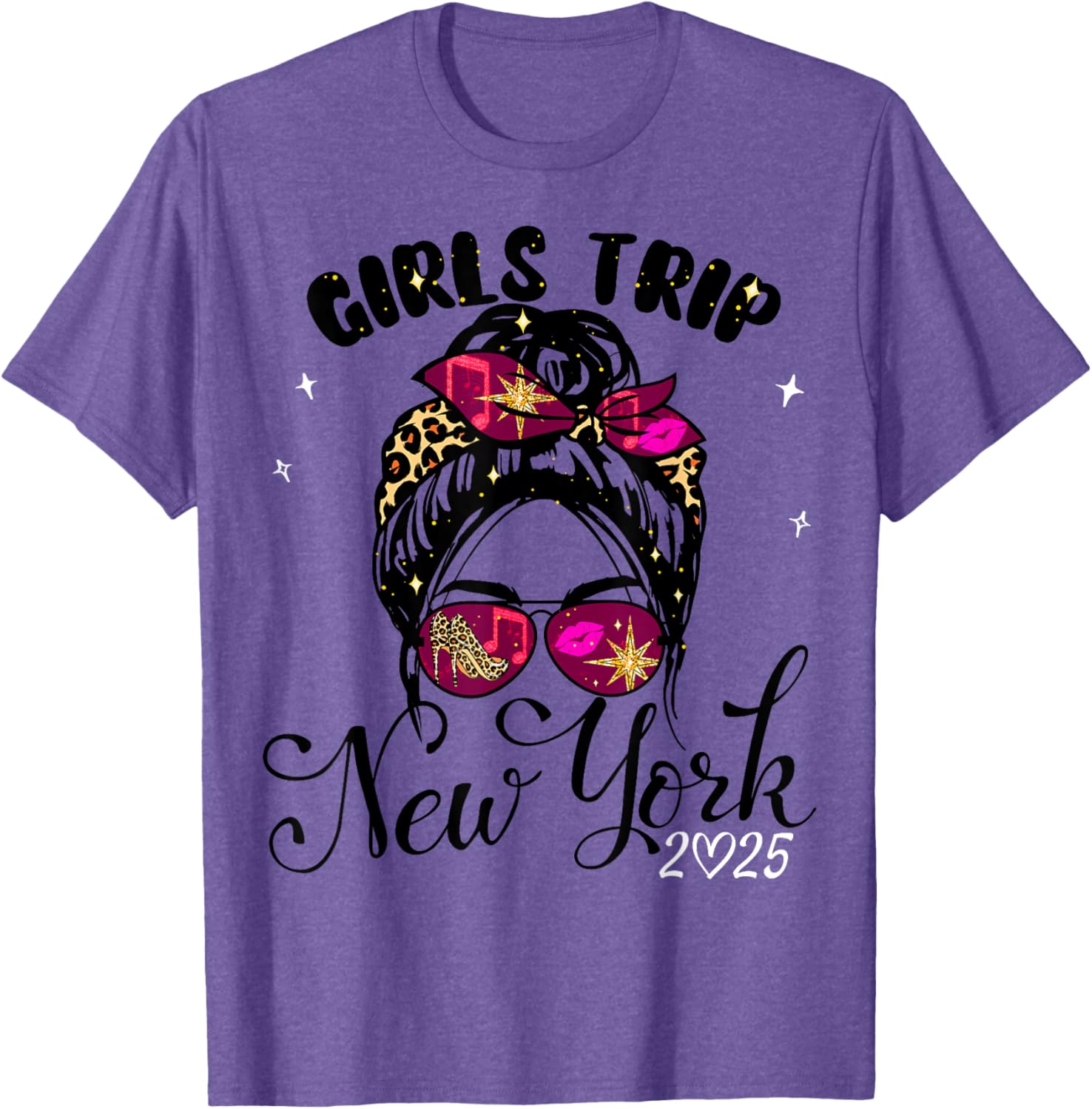 Girls Trip New York 2025 T-Shirt for Women's Birthday Weekend Fun - 7