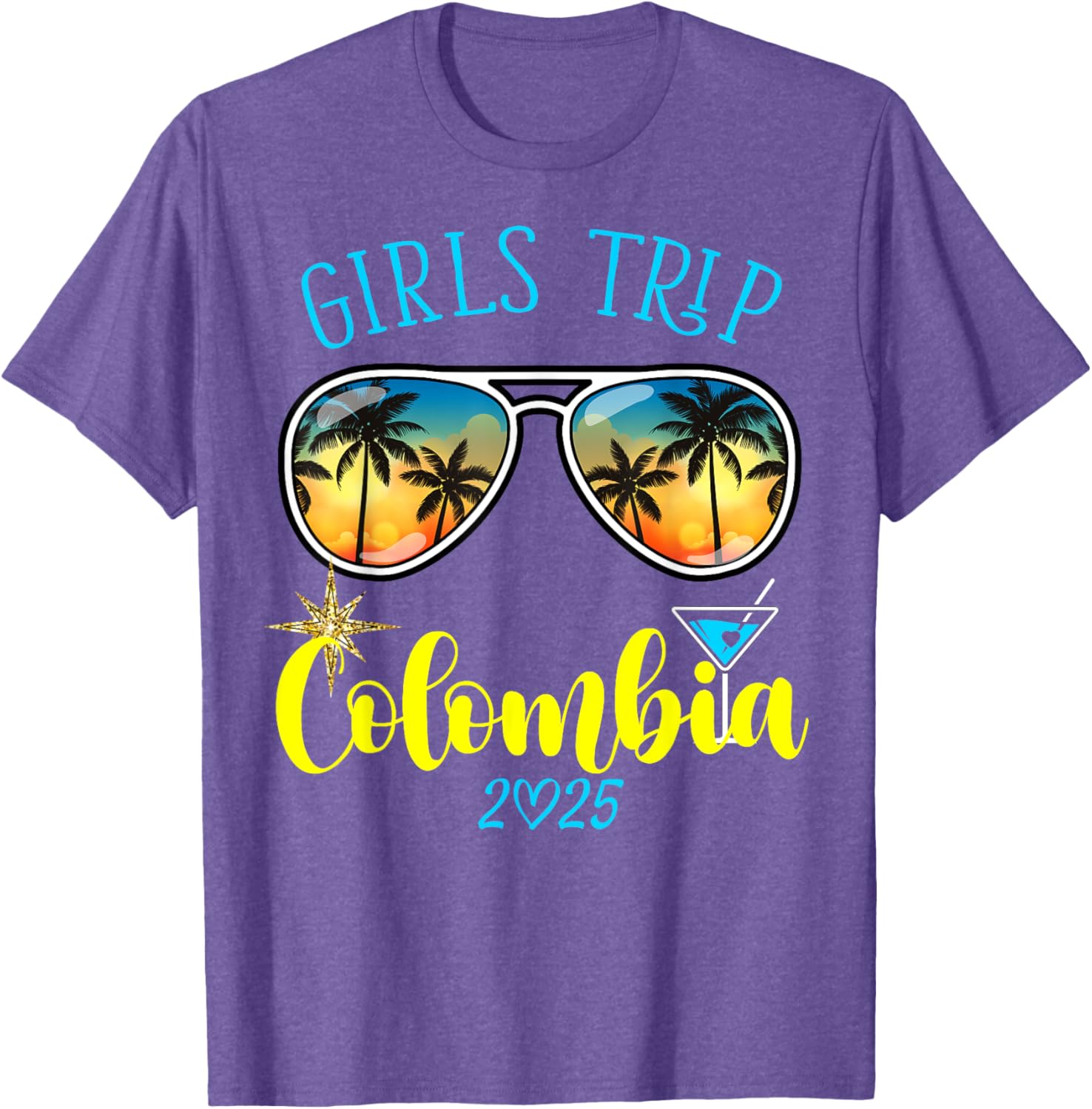 Cute Girls Trip Colombia 2025 T-Shirt for Weekend Birthday Squad - 12
