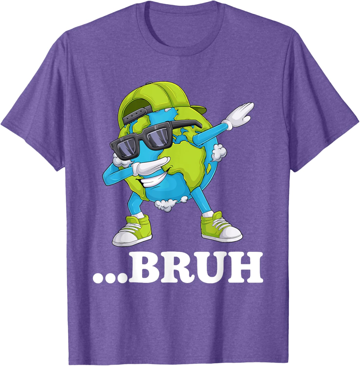 Funny Bruh Dabbing Earth Day T-Shirt for Kids and Men - Cool Gift Idea - 6