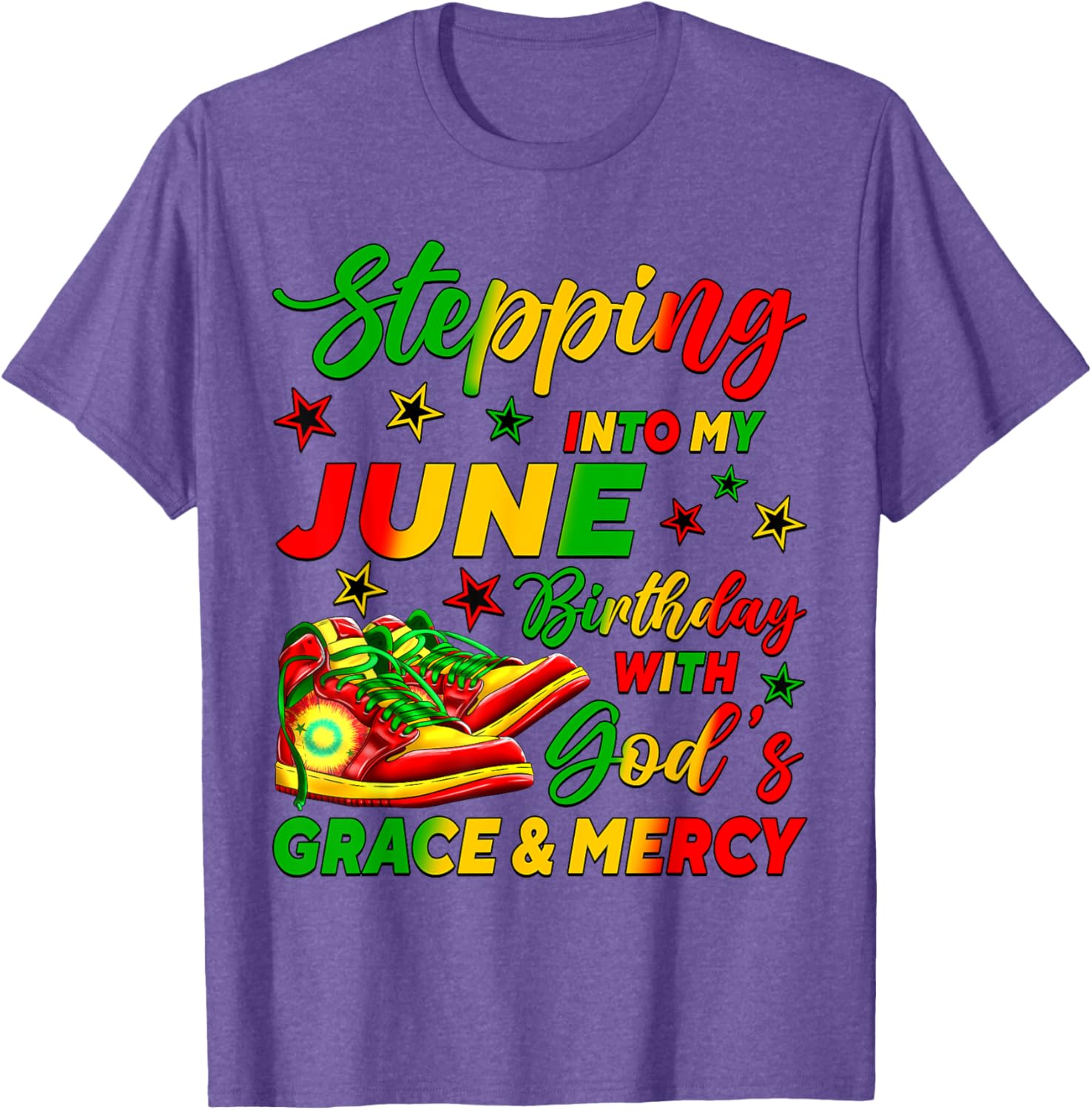 Celebrate My June Birthday with Stylish African American Shoes T-Shirt - 18