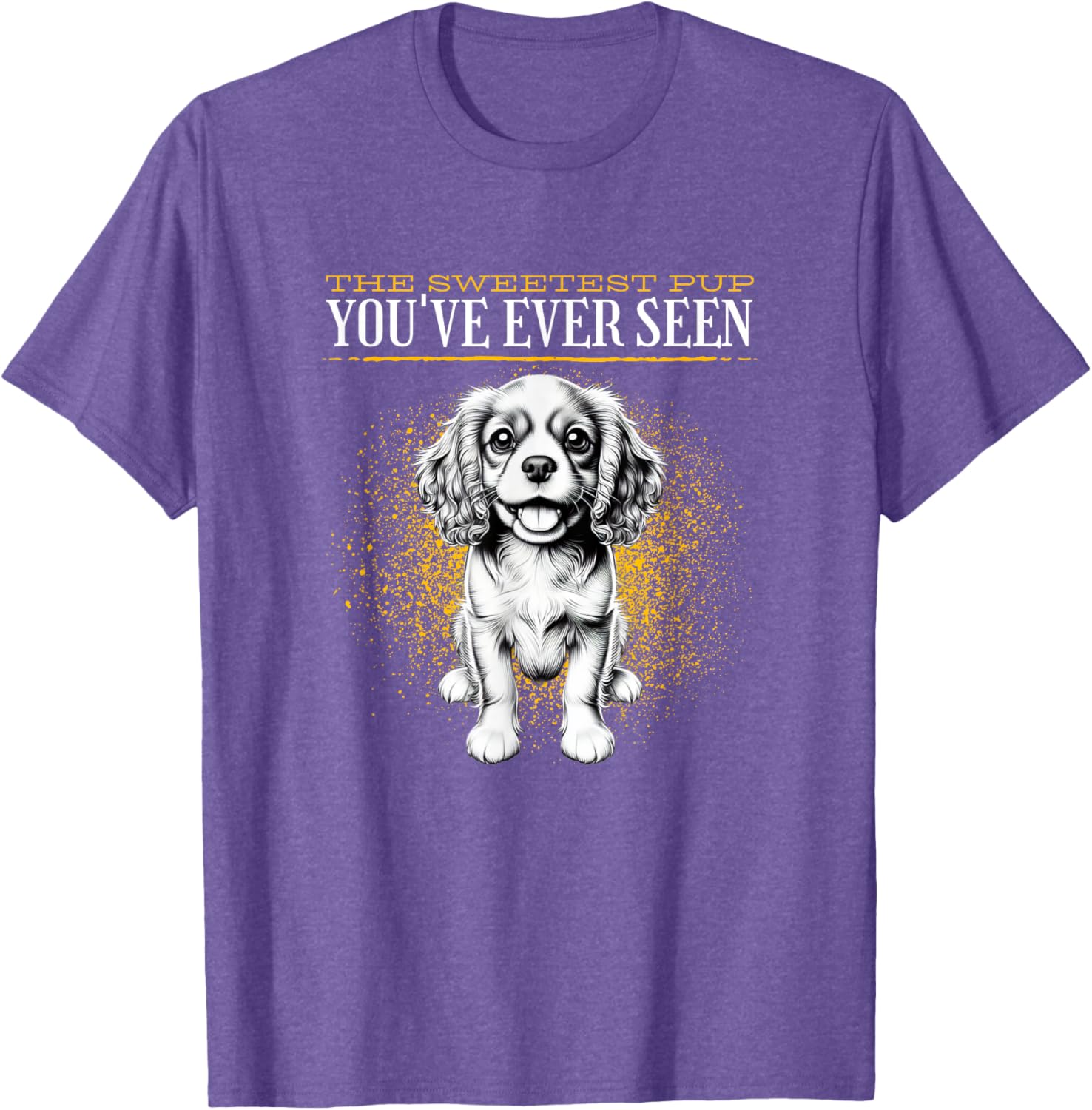 Cute Cavalier King Charles Spaniel Puppy T-Shirt for Dog Lovers - 8